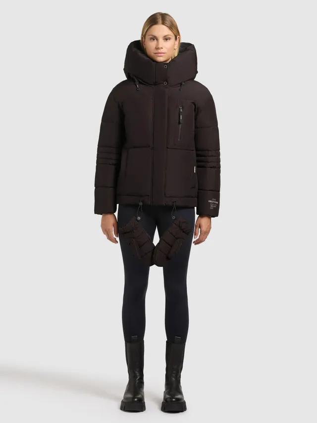 khujo-jacke-peeke2-moody-plum-steppjacke-mit-handschuhen image 1