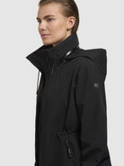 khujo-erthe-coat-black-leichter-damen-sommerparka-schwarz-regular-fit image 8