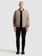 khujo-jacke-clemat-greige-bomberjacke-damen-mit-abnehmbarer-wattierung image 6