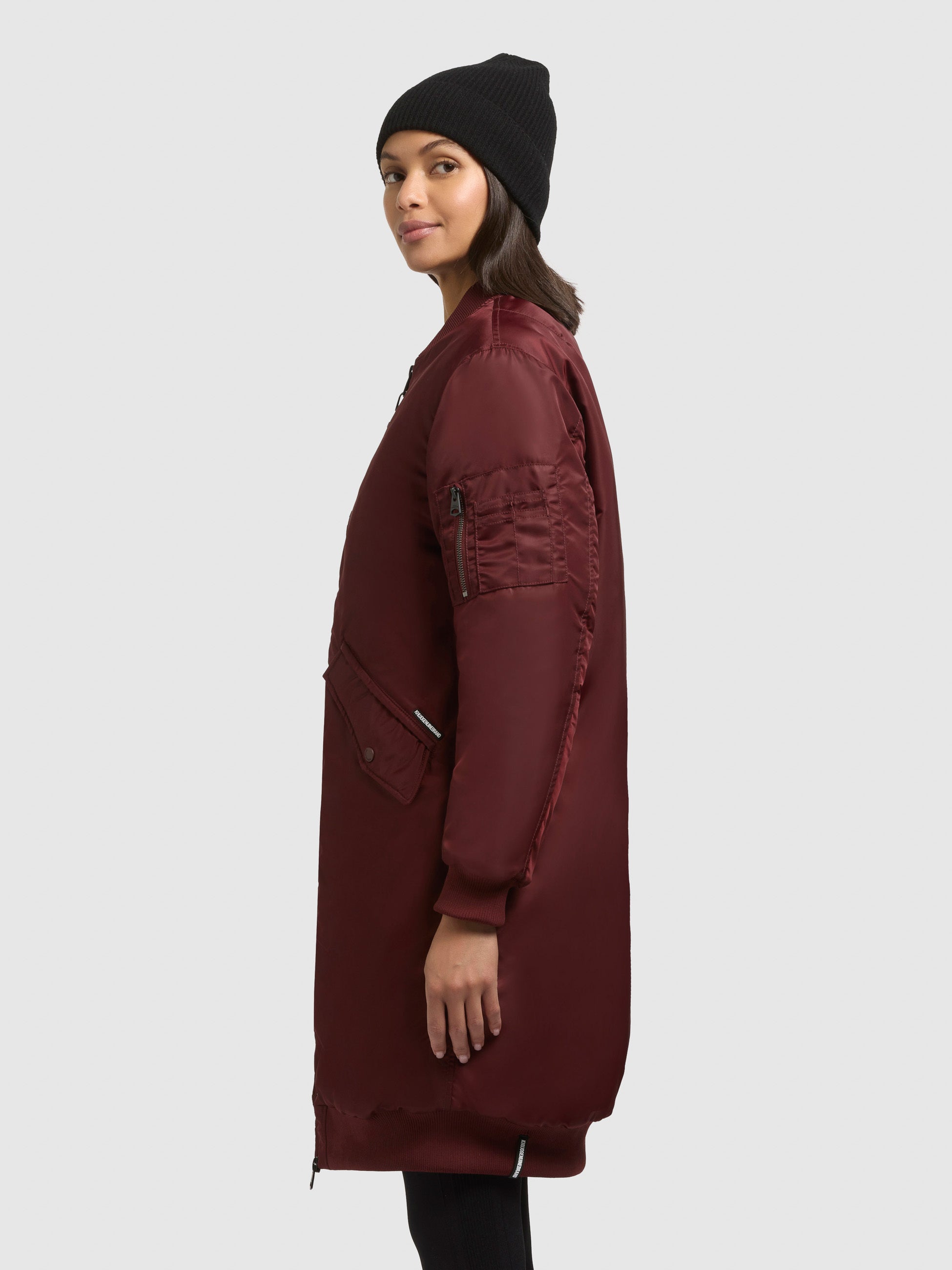 khujo-mantel-lulu-burgundy-red-wintermantel-bomber-oversize image 5