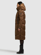 khujo-coat-manelia2-copper-brown-steppmantel-wadenlang image 2