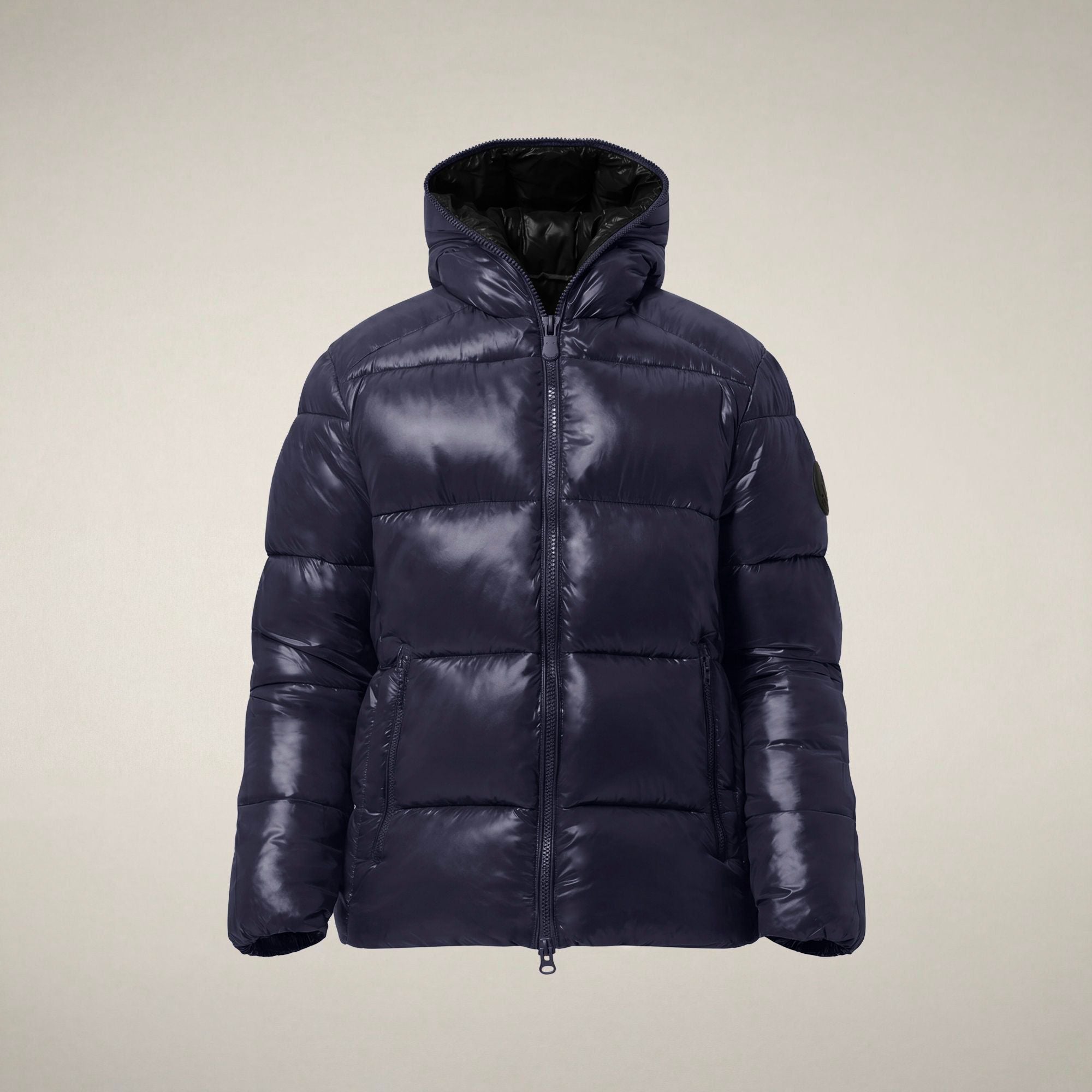 save-the-duck-edgard-herren-steppjacke-blau-schwarz-laqu-recycled-plumtech image 3