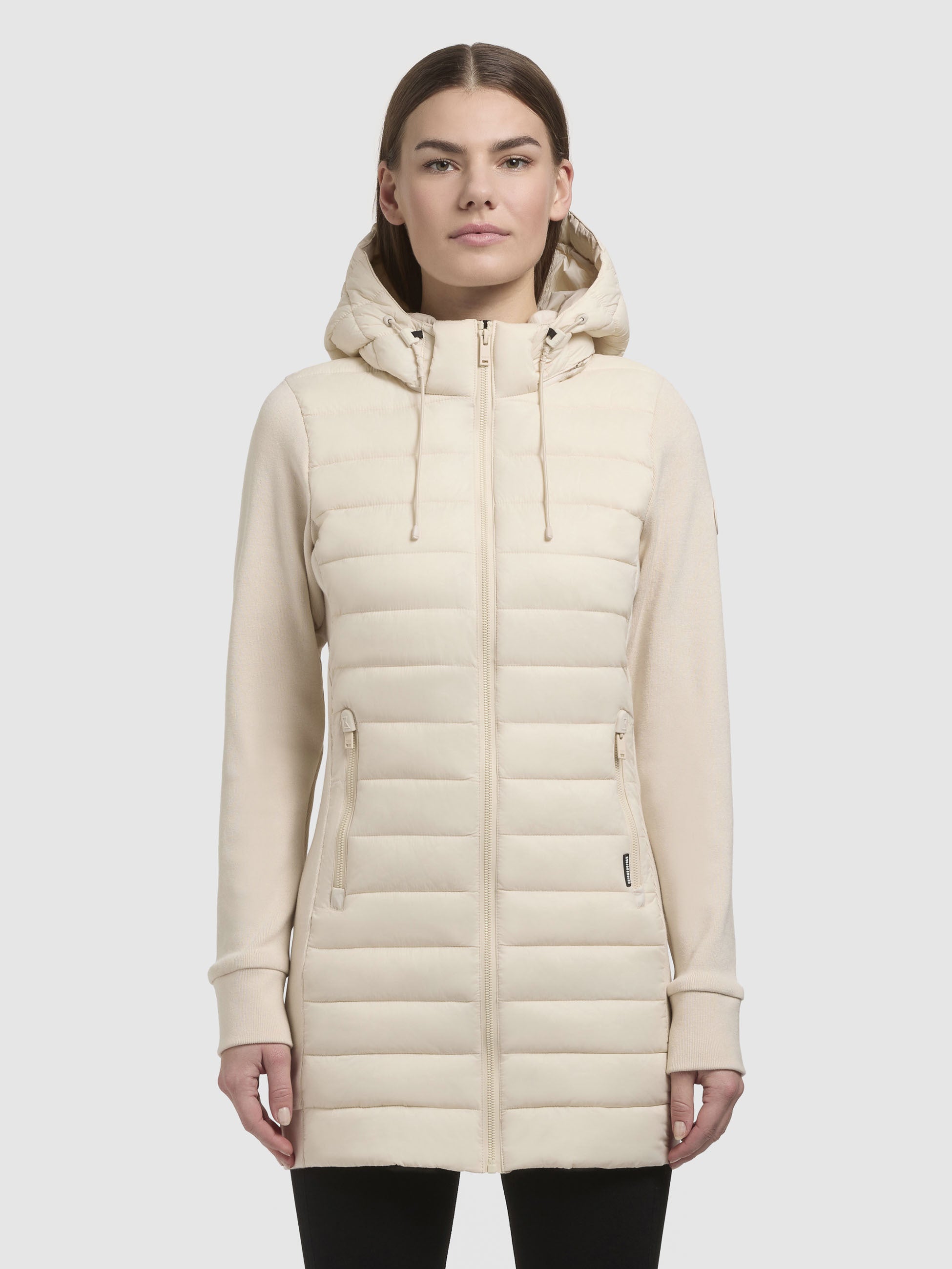 khujo-jacke-etele-hellbeige-leichte-damen-steppjacke-im-materialmix image 4