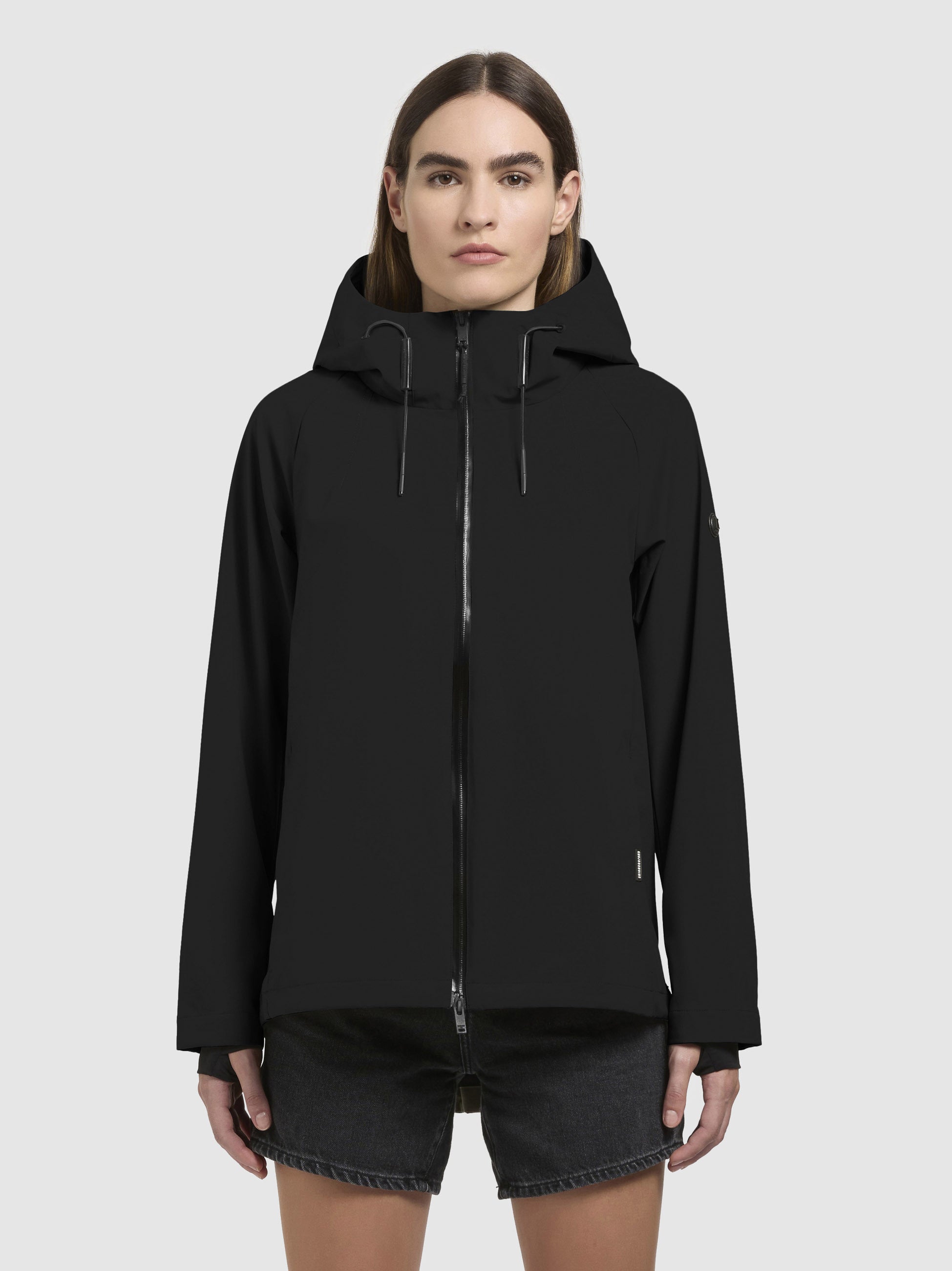 khujo-woom-jacke-schwarz-wasserabweisende-regenjacke-f-r-damen image 4