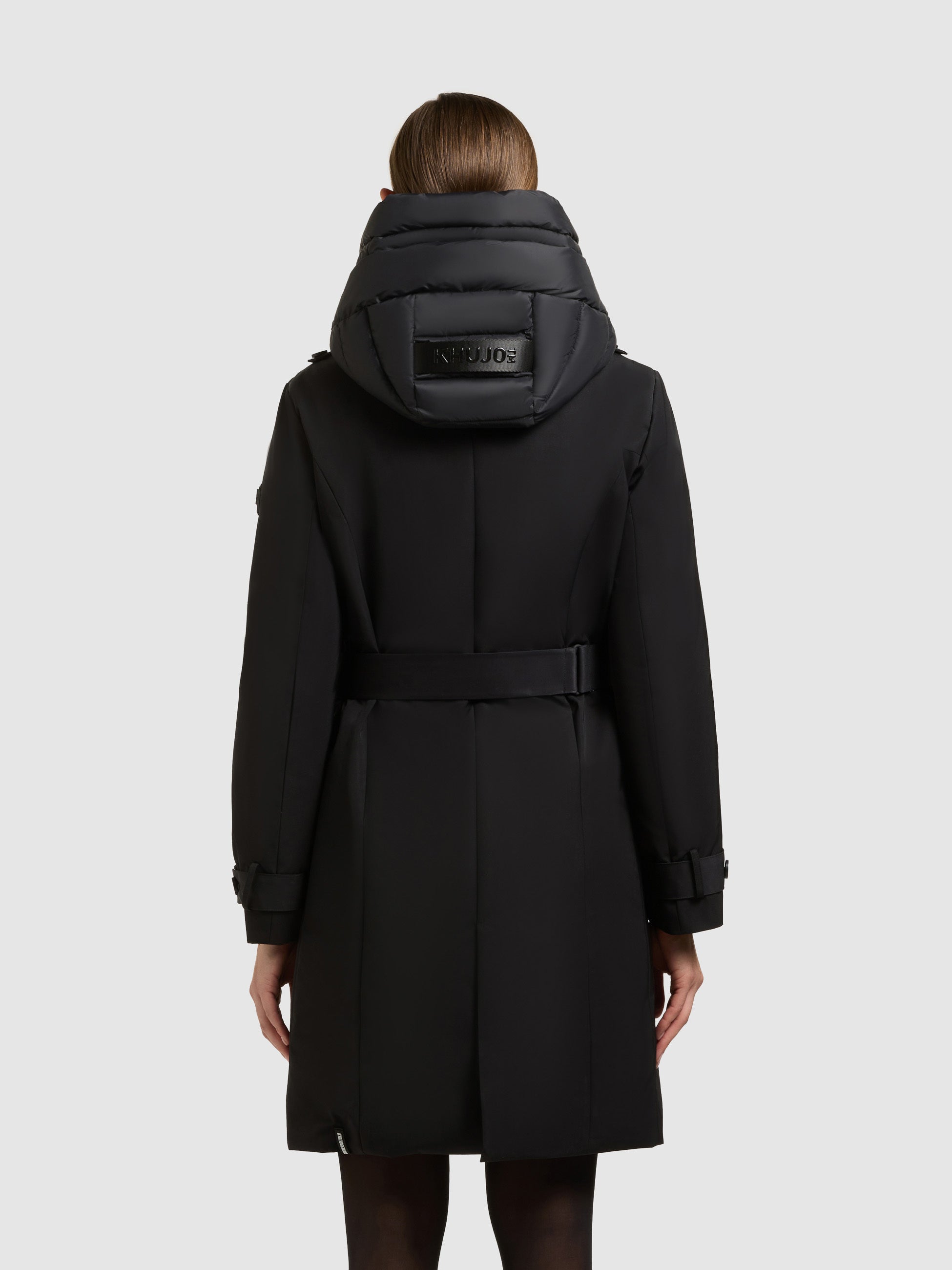 khujo-gora-mantel-black-damen-trenchcoat-kurzmantel-mit-g-rtel image 3