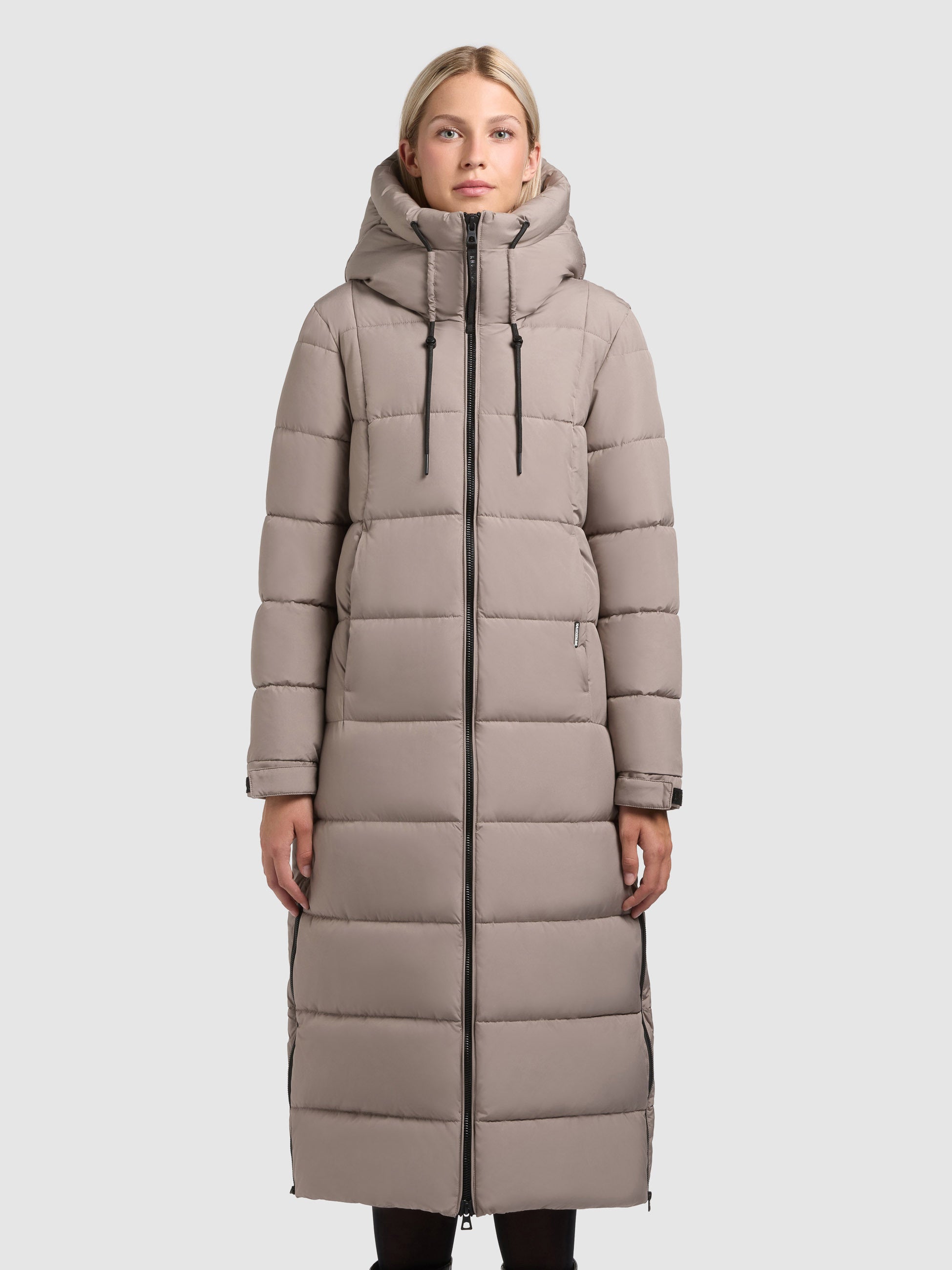 khujo-deria4-damen-steppmantel-greige-wadenlang-regular-fit image 4