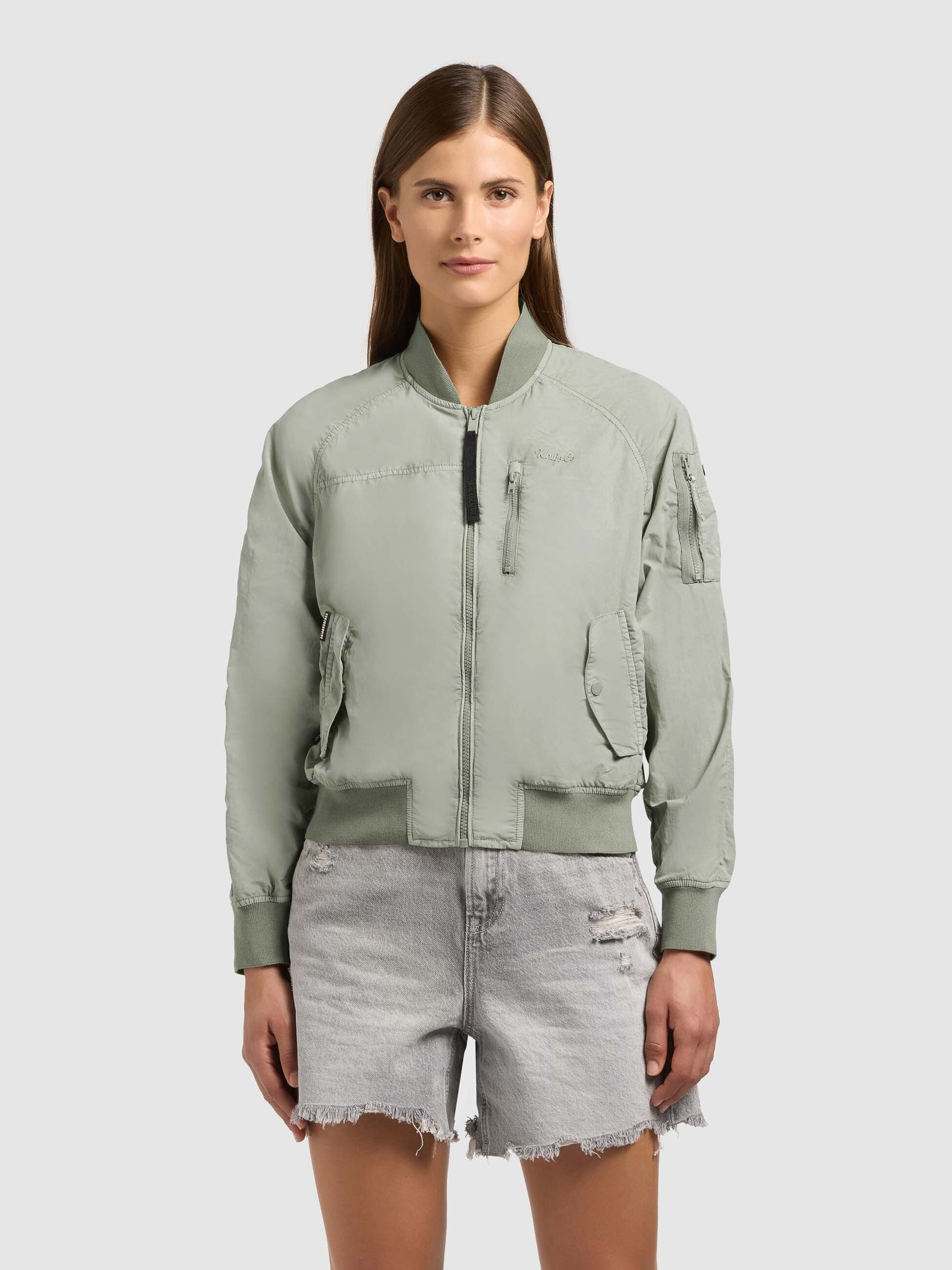 khujo-jacke-zaria-cloud-green-bomberjacke-blouson-ungef-ttert image 4