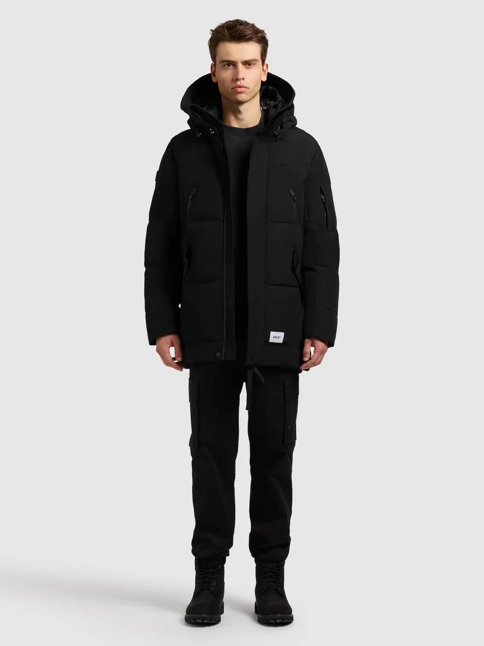 khujo-jacke-kanf2-black-damen-steppjacke-mit-kapuze image 1