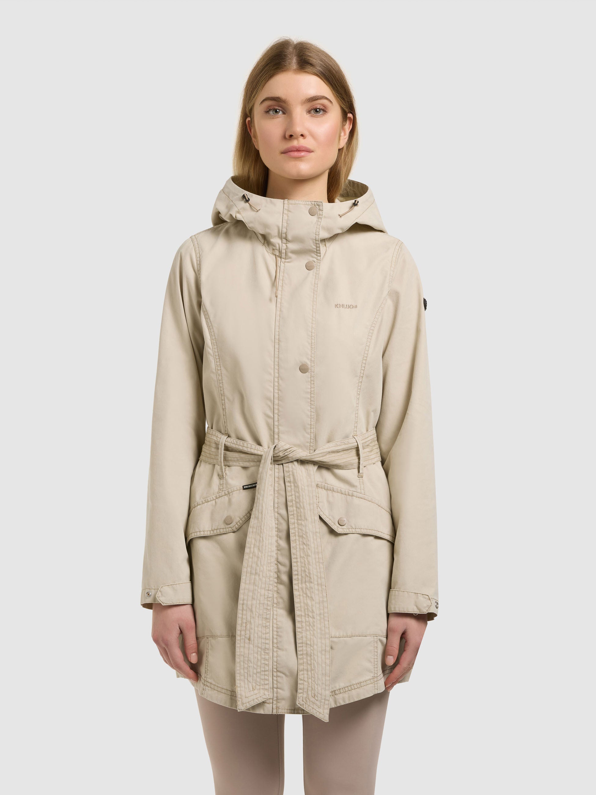 khujo-prea-damen-sommerparka-moussy-beige-vintage-look image 4