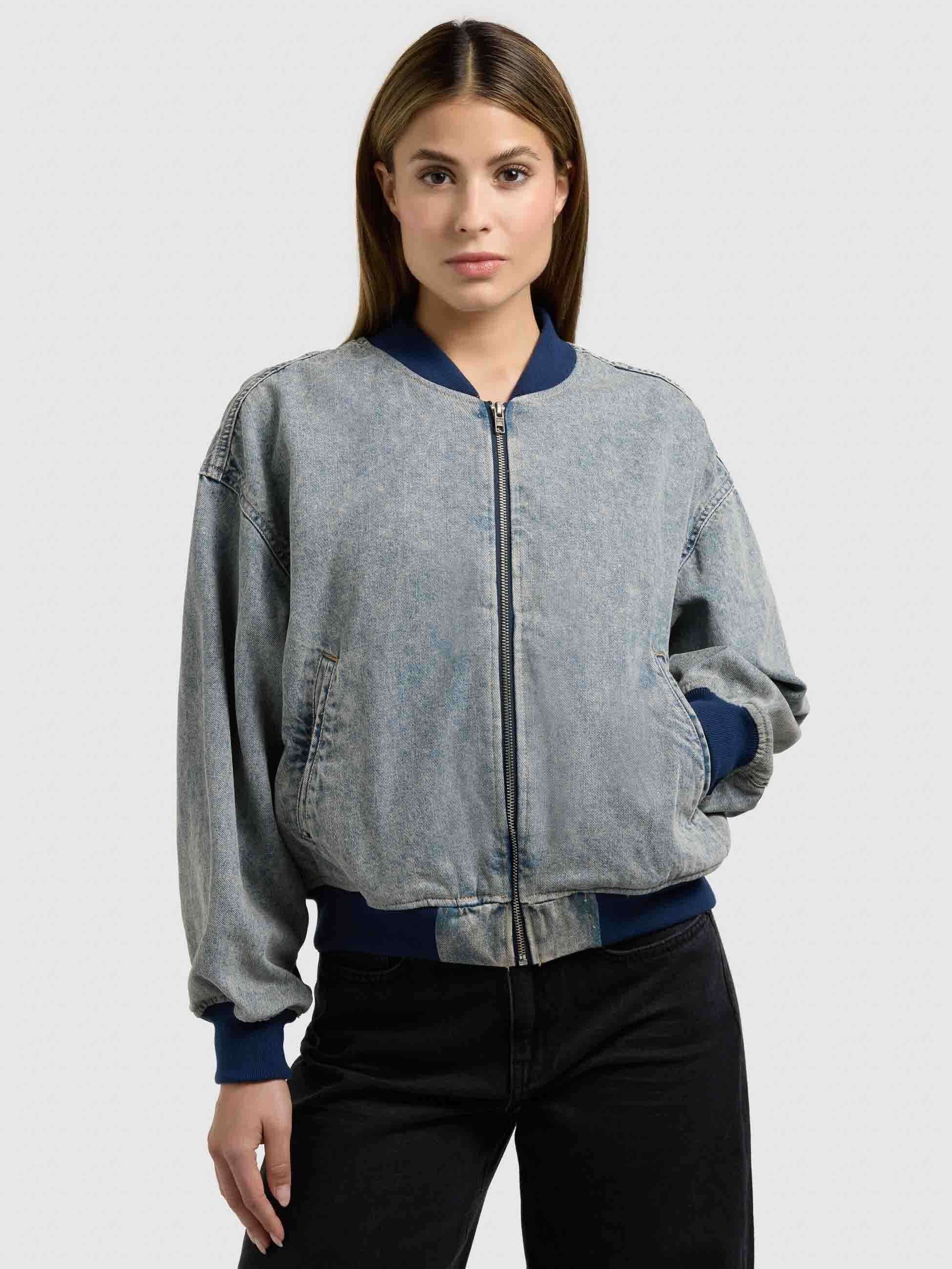khujo-jacke-sissi-blue-acid-damen-bomberjacke-blouson-denim-vintage-look image 7