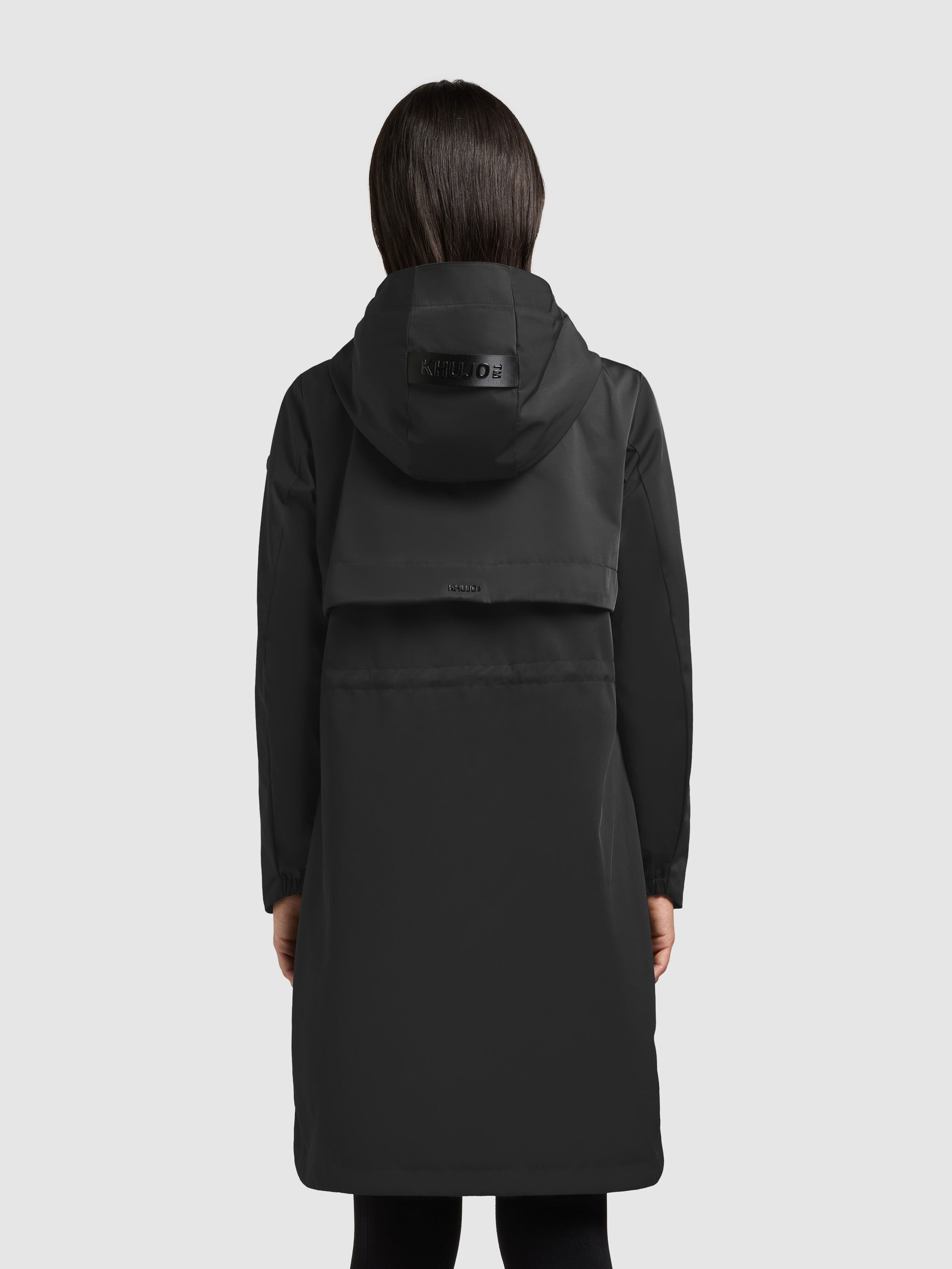 khujo-manao2-mantel-black-leichter-damen-sommerparka-regular-fit image 3