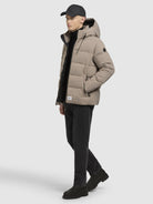 khujo-jacke-loga2-graubeige-damen-steppjacke image 2
