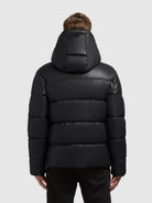 khujo-jacke-coen-black-schwarz-winter-steppjacke-in-lederoptik-mit-kapuze image 3