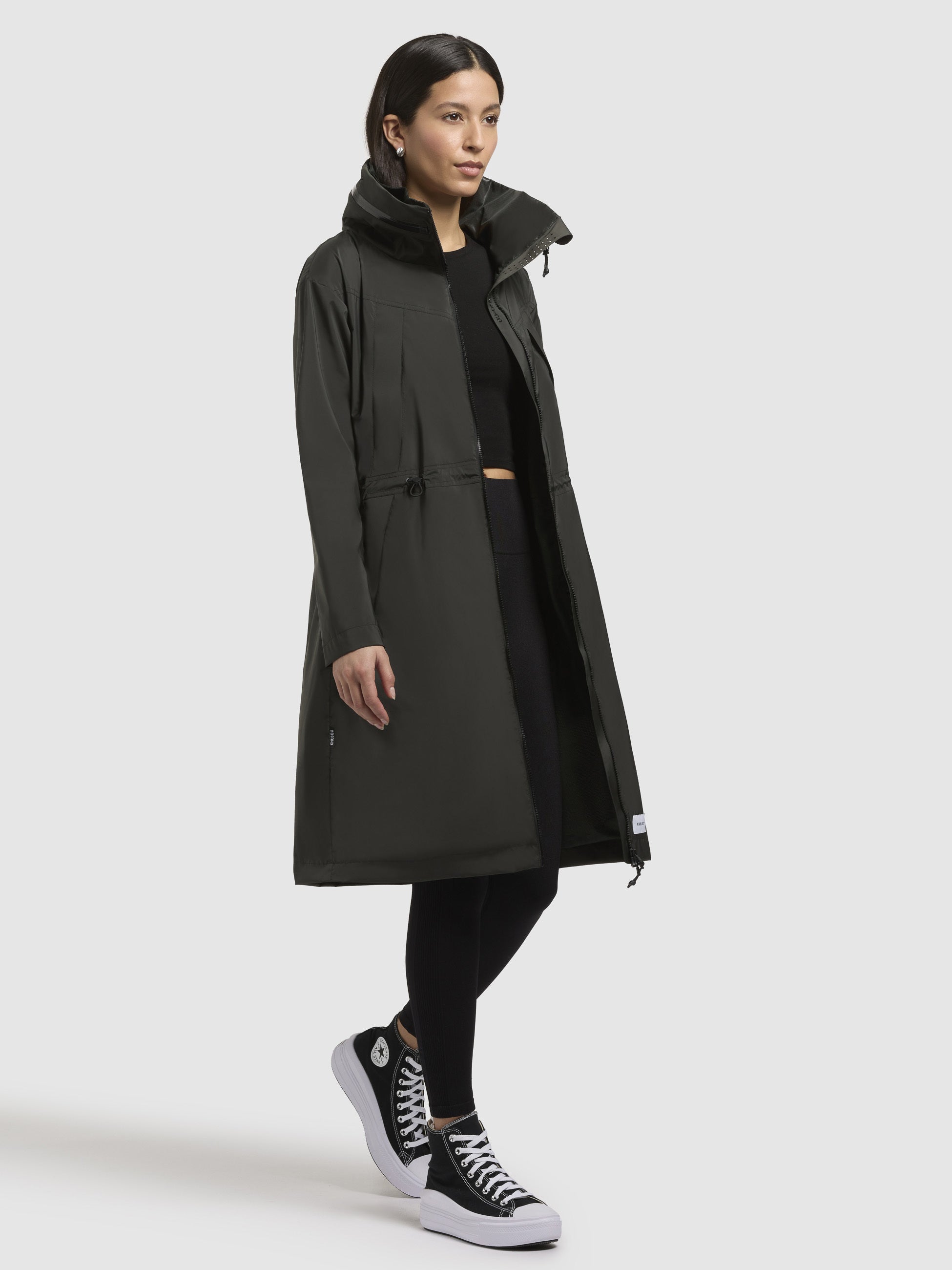 khujo-mantel-loulou-dunkelgr-n-kurzmantel-windbreaker-knielang-loose-fit image 6