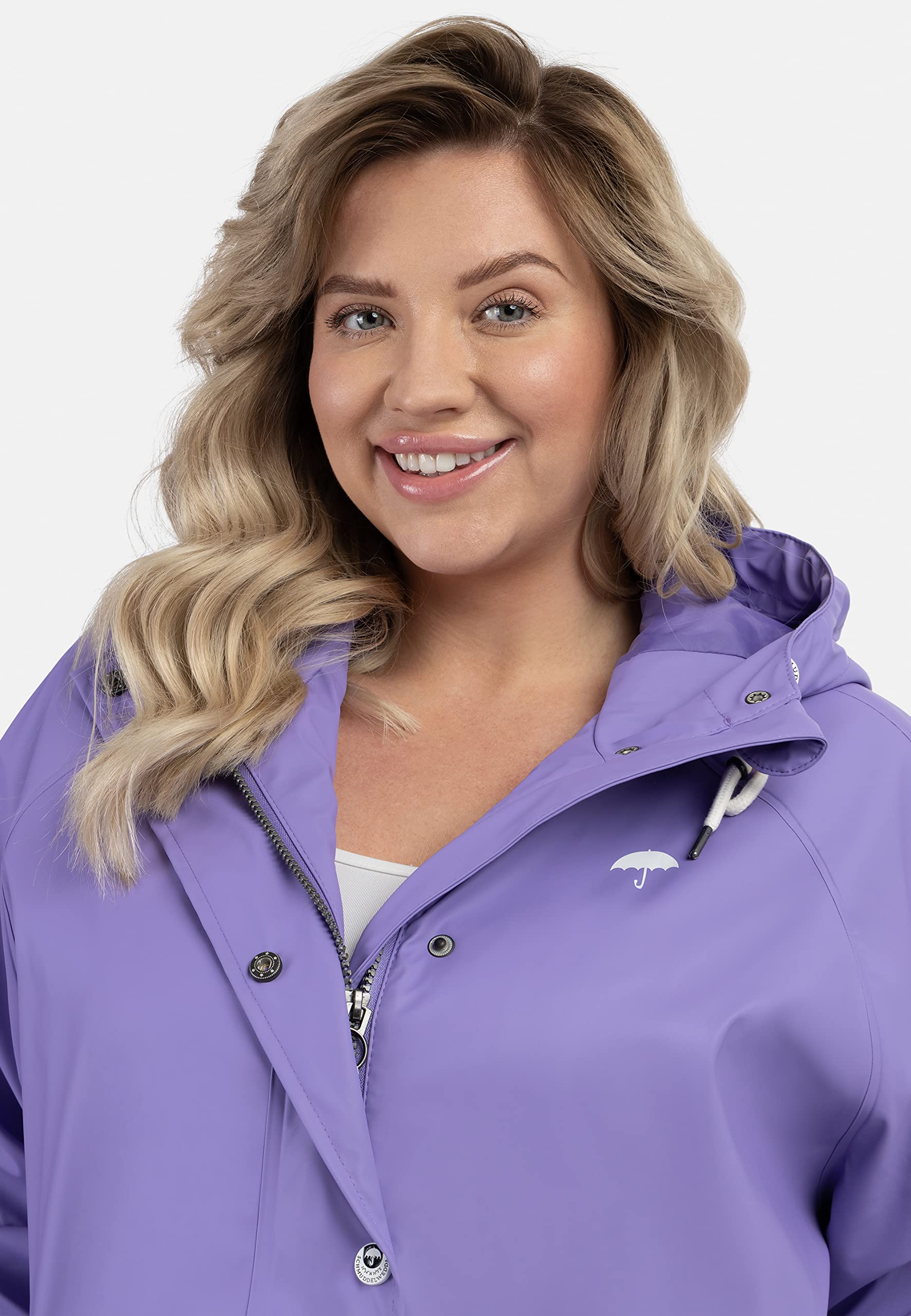 schmuddelwedda-damen-plus-size-regenmantel-langer-wetterfester-regenmantel image 2