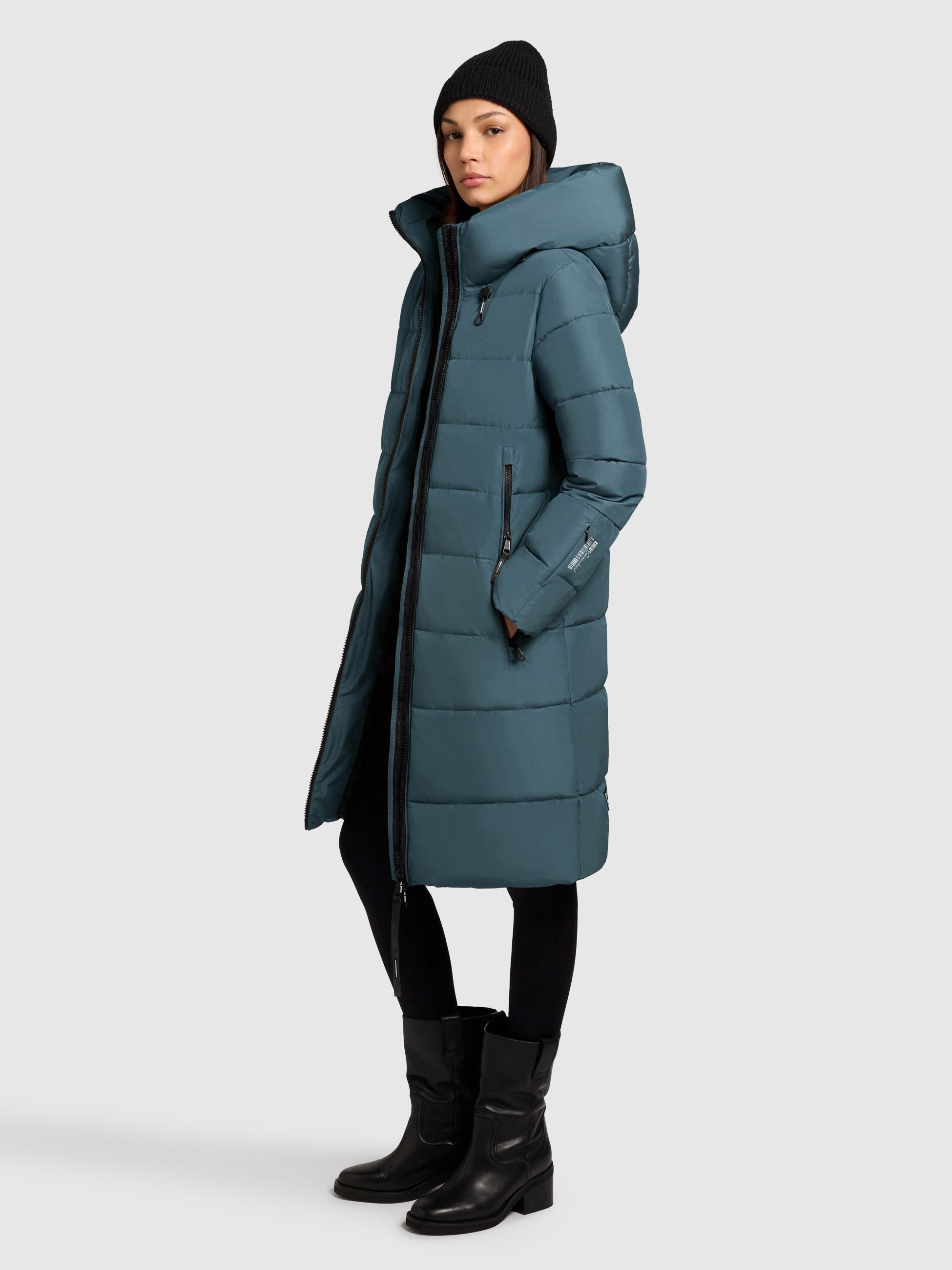 khujo-jilias5-mantel-dim-blue-langer-steppmantel-damen-winterjacke image 6