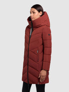 khujo-darka2-damen-steppmantel-dark-red-regular-fit image 5