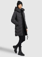 khujo-darka-steppmantel-dunkelgrau-regular-fit image 2