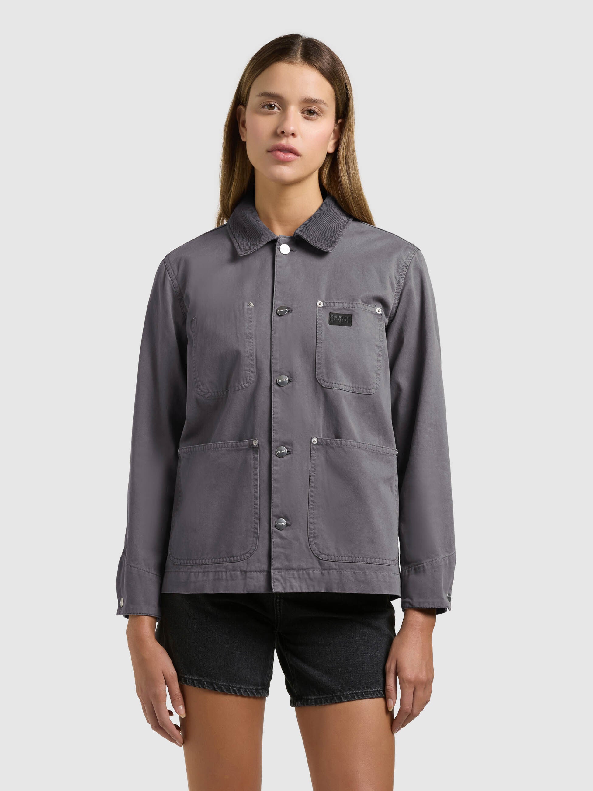 khujo-suzy-damen-jacke-fieldjacket-sea-grey image 4