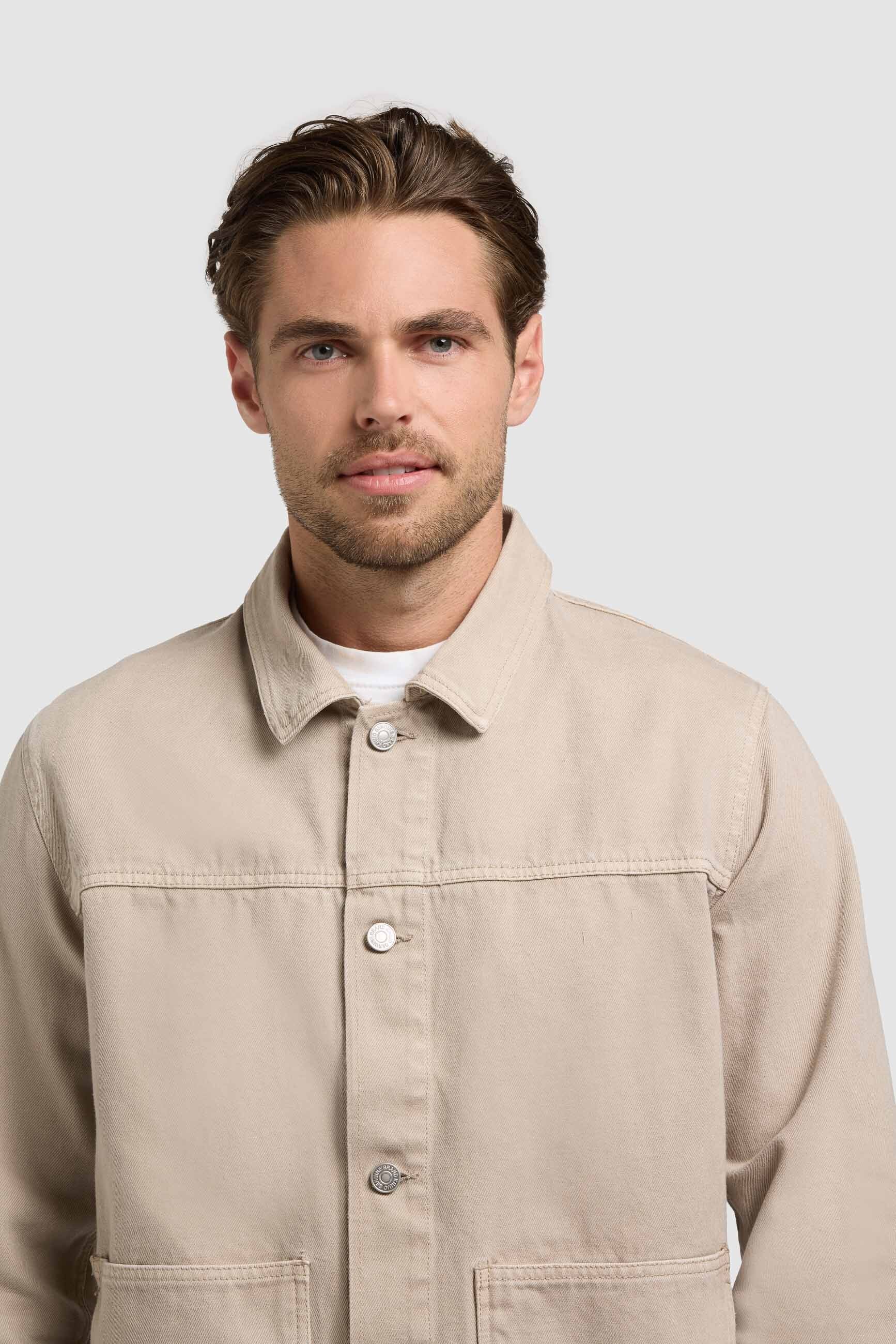 khujo-barto-jeansjacke-greige-aus-baumwoll-denim image 8