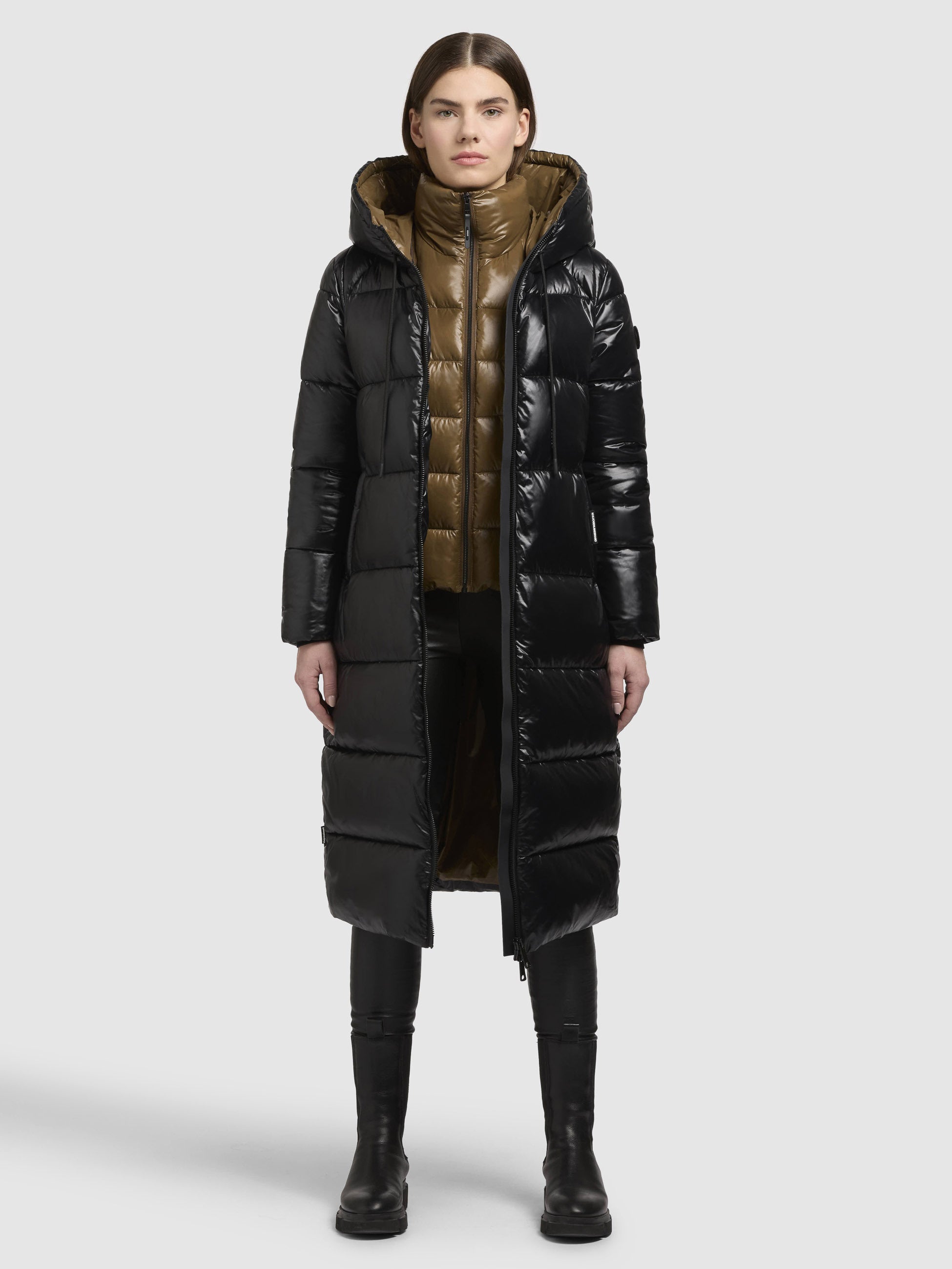 khujo-jane-mantel-schwarz-gl-nzender-damen-steppmantel-regular-fit image 2