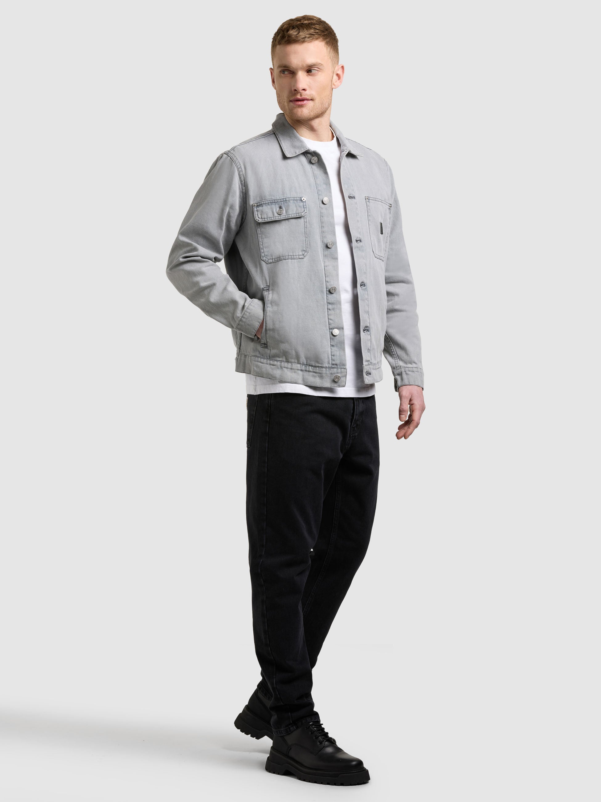 khujo-jacke-ronny-light-grey-baumwolljacke-workwear image 6