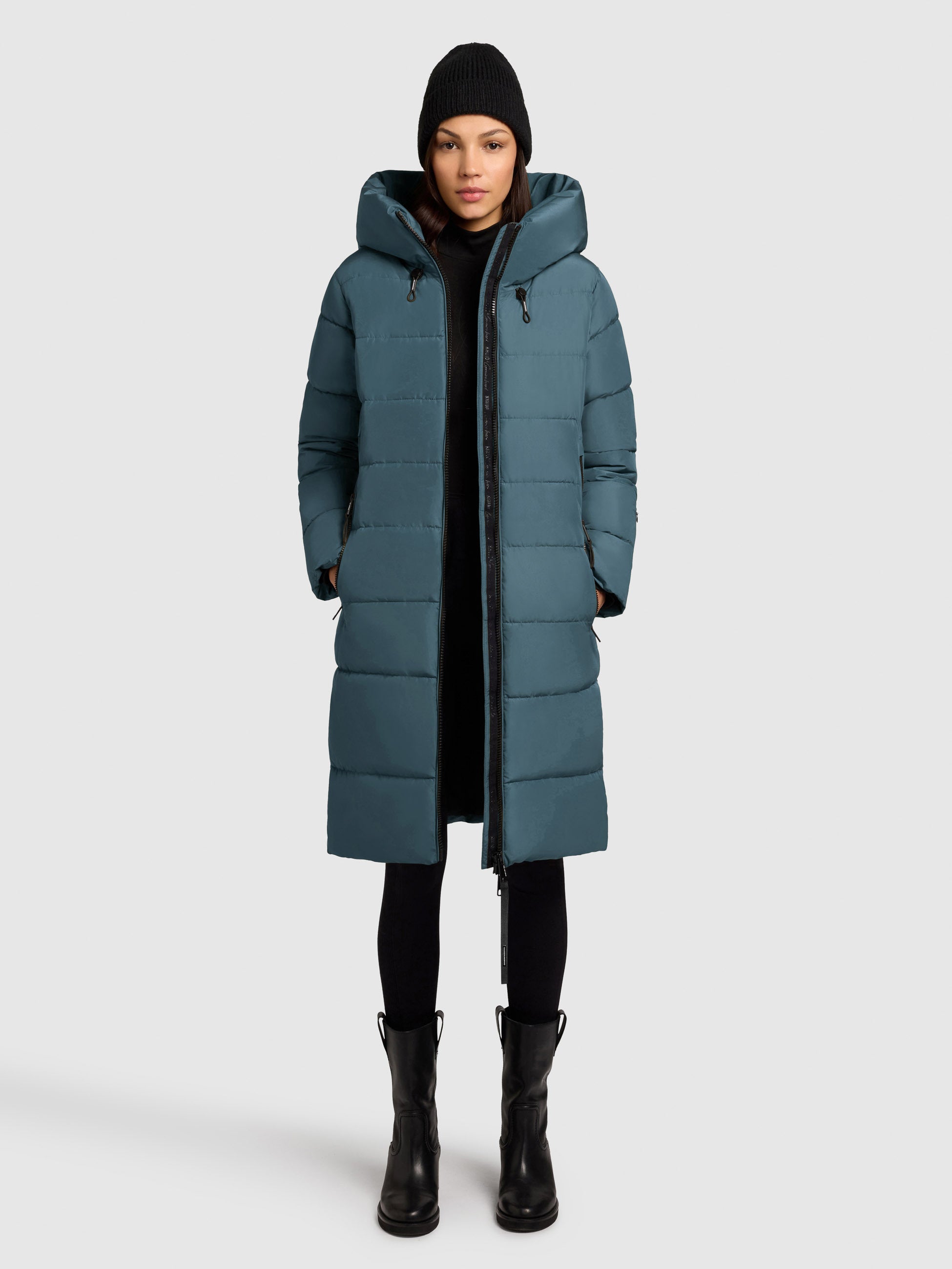 khujo-coat-jilias5-dim-blue-wattierter-winter-steppmantel-mit-kapuze image 1