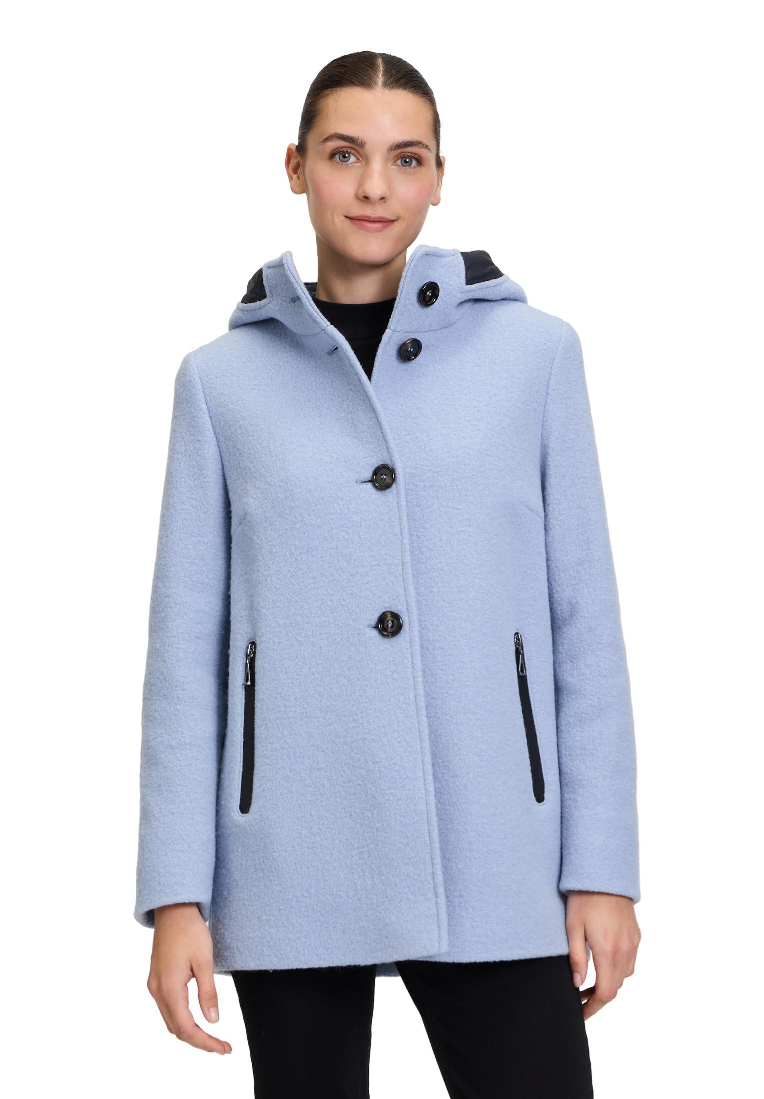 gil-bret-damen-wolljacke-mit-kapuze-100-schurwolle-klassischer-mantel image 2