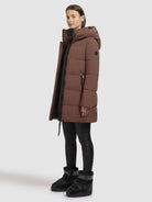 khujo-lola-steppjacke-red-brown-wattiert image 2
