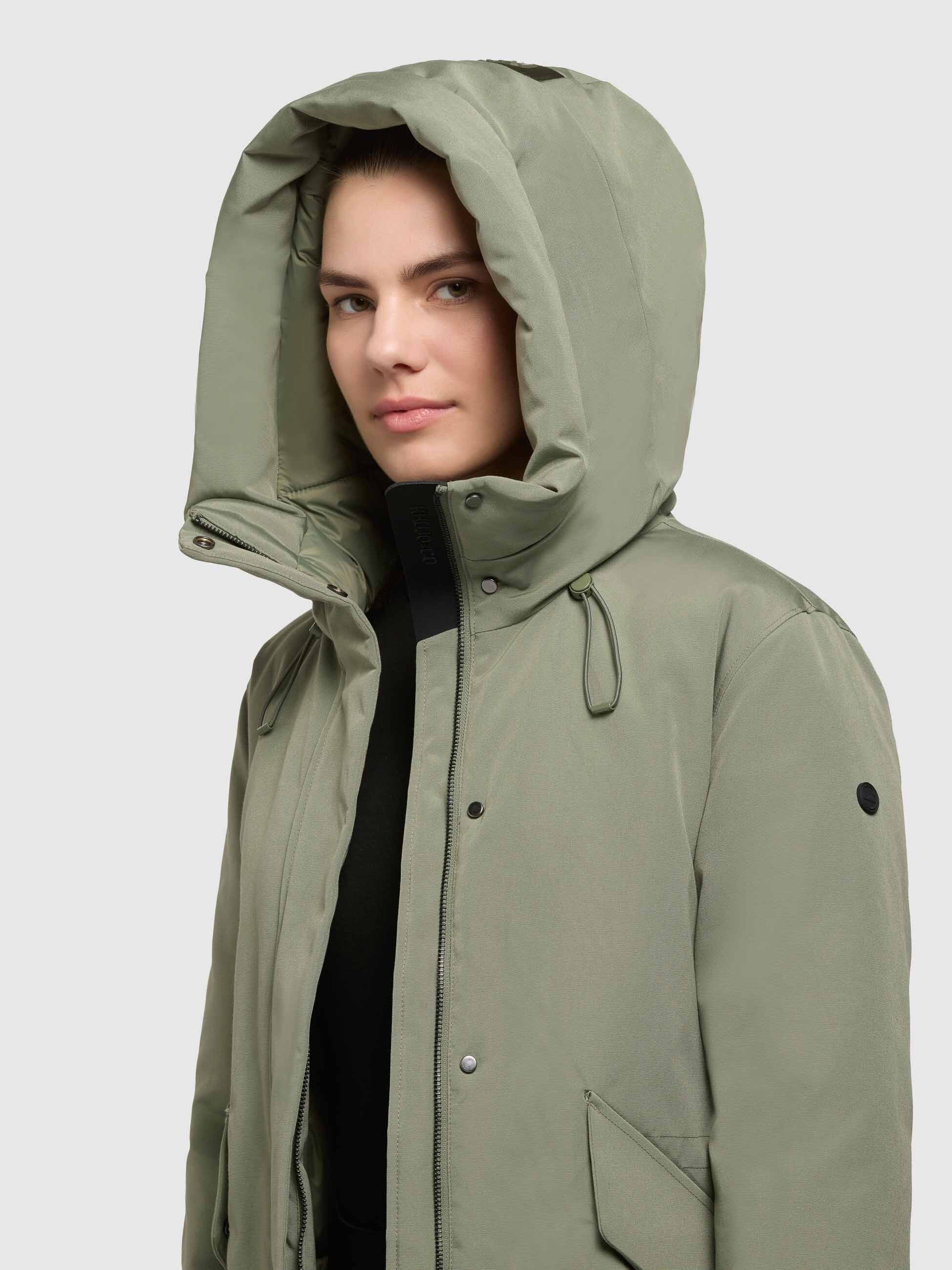 khujo-santini-damen-wintermantel-muted-green image 7