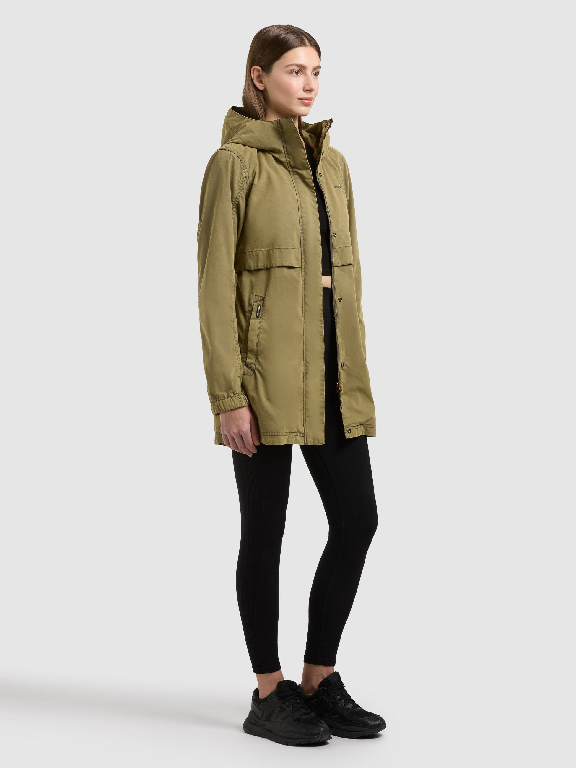 khujo-jacke-brava-damen-kapuzenjacke-in-turtle-green-slim-fit image 6