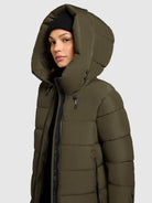 khujo-coat-jilias5-dark-green-gesteppter-damen-wintermantel image 7