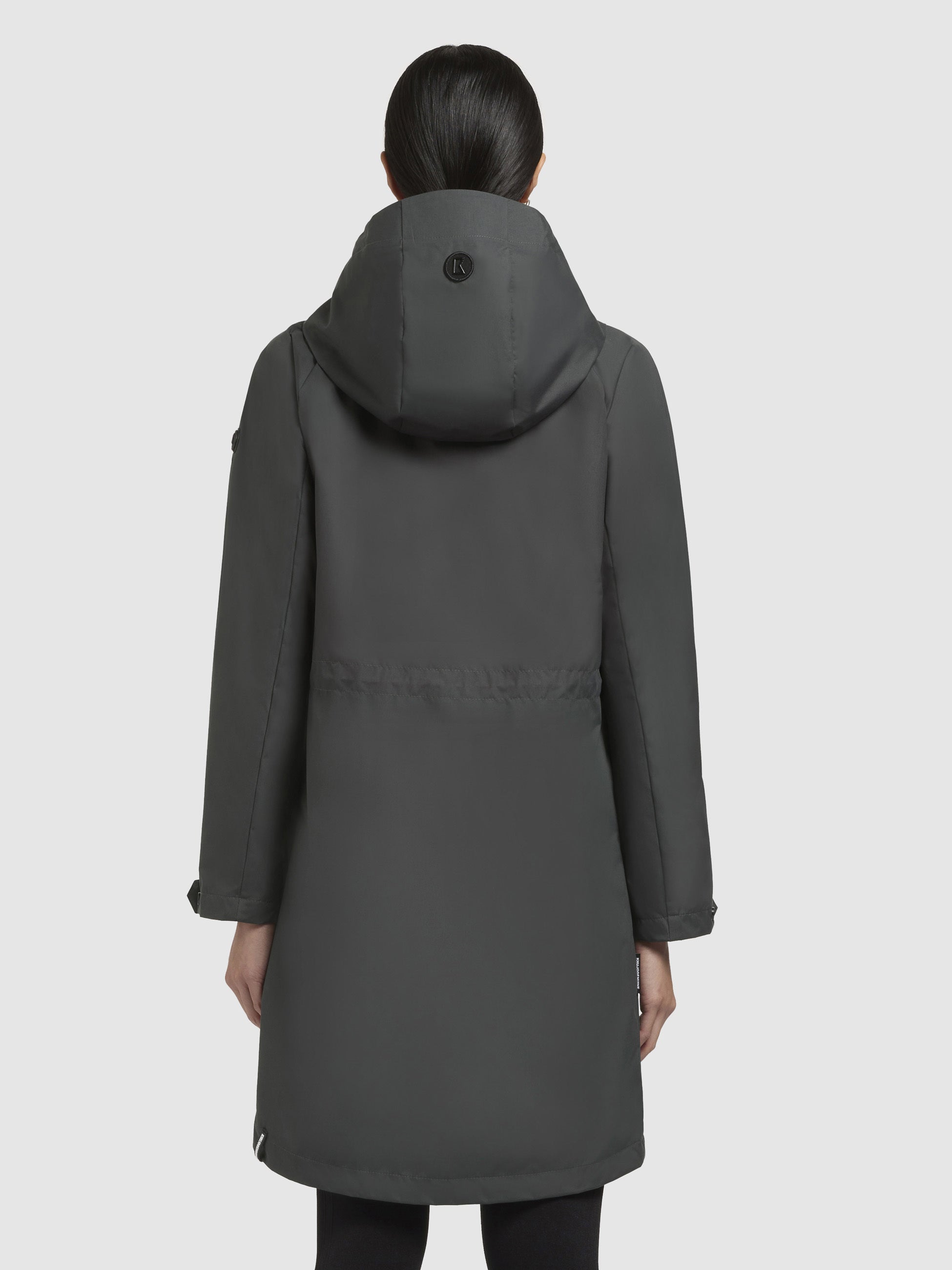 khujo-yeal-damen-kurzmantel-blaugrau-slim-fit image 3