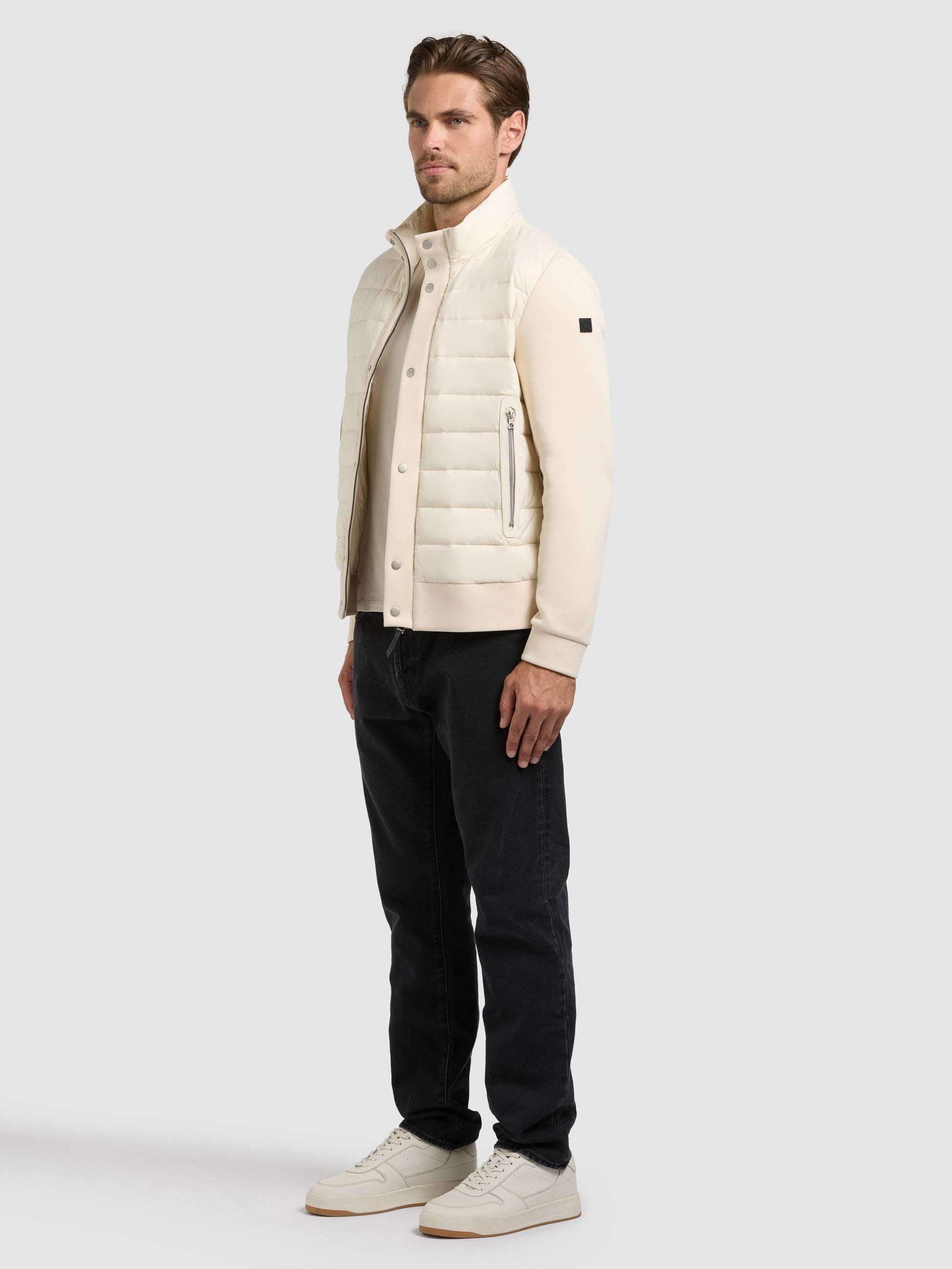 khujo-jacke-walnut-off-white-steppjacke image 2