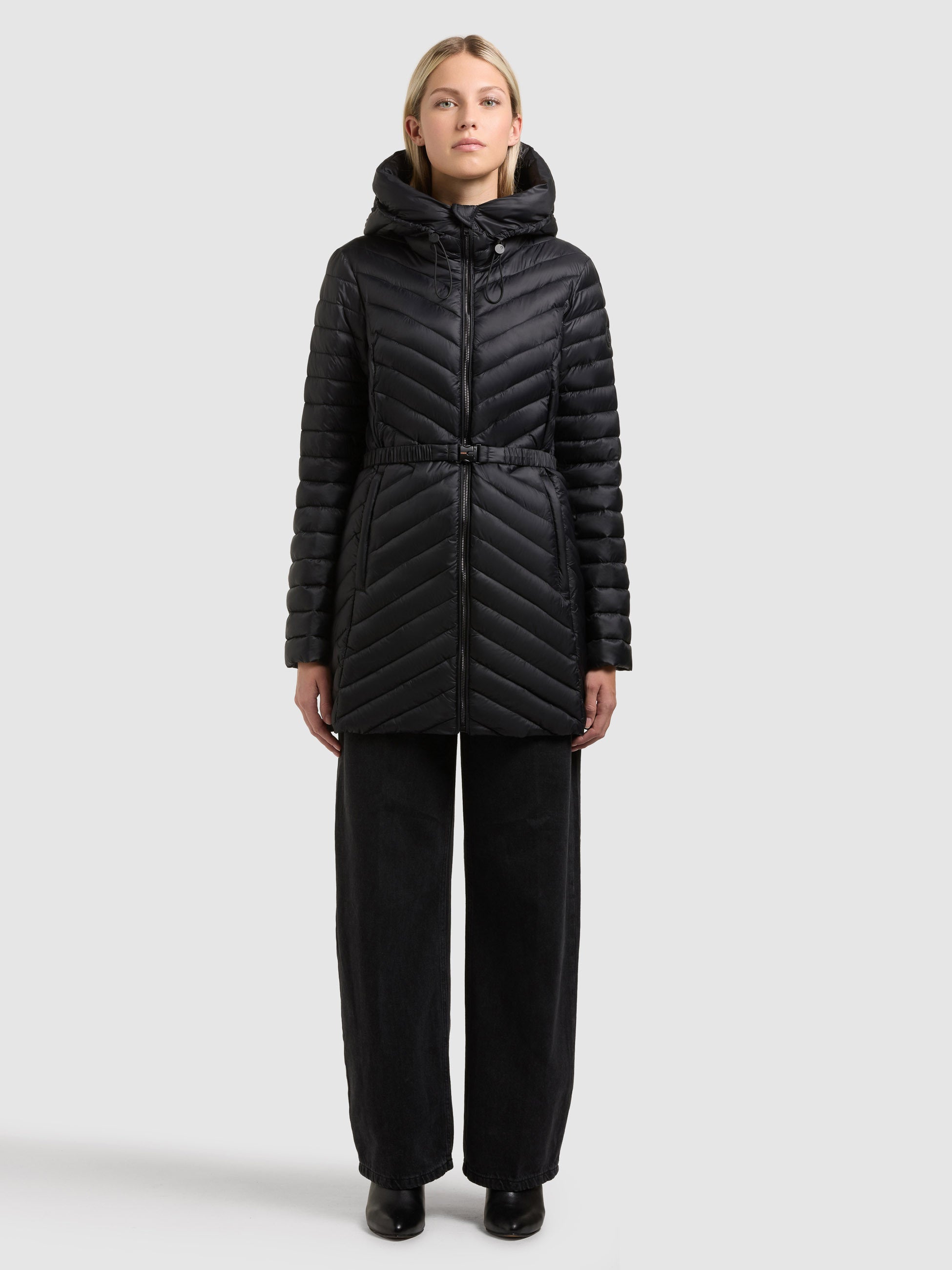 khujo-sola-damen-steppjacke-black-slim-fit-mit-g-rtel image 2