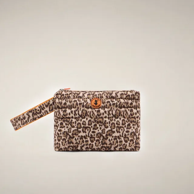 save-the-duck-clio-unisex-pochette-leo-print image 1