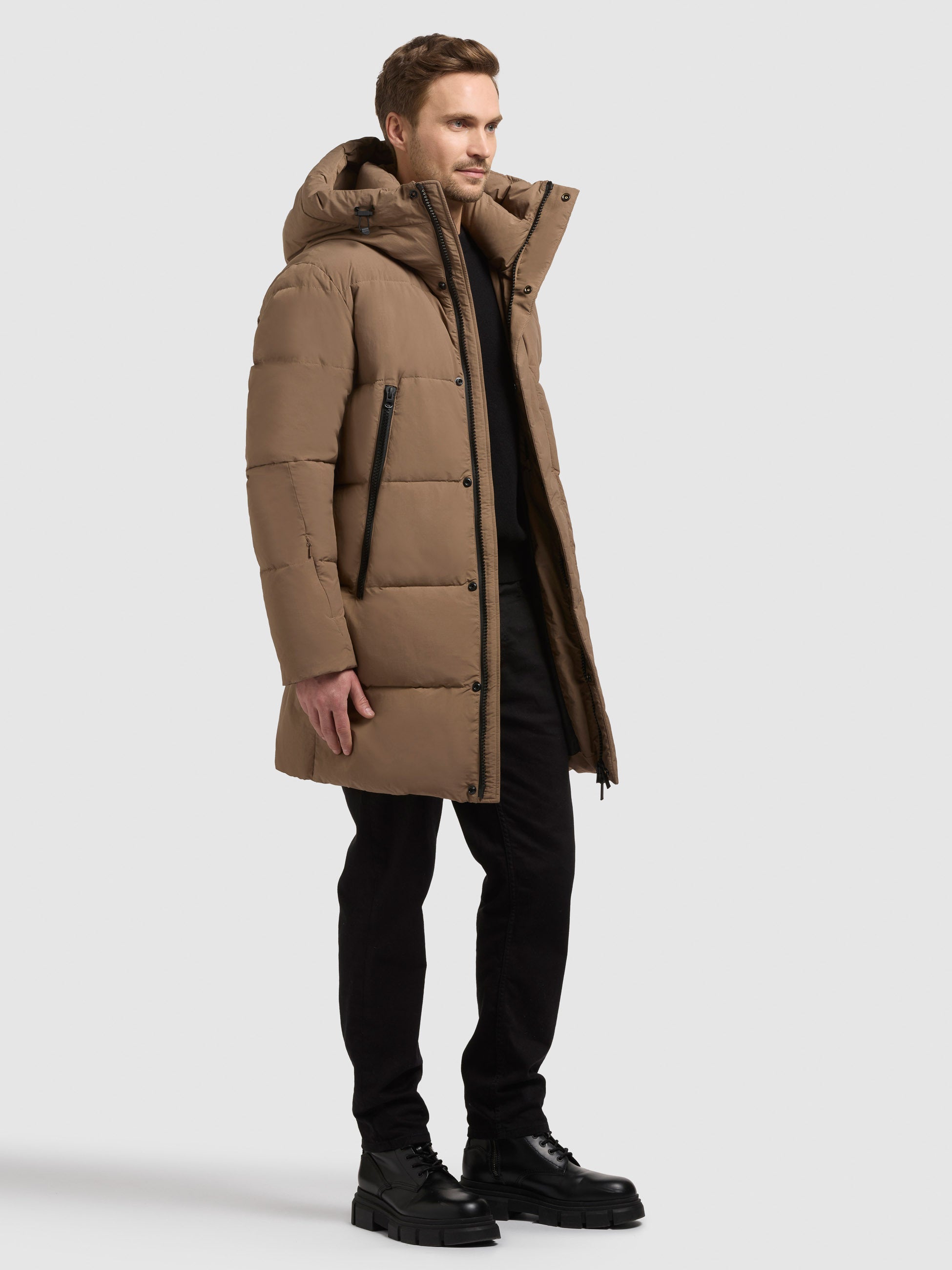 khujo-hudson-damen-steppmantel-russet-brown image 2