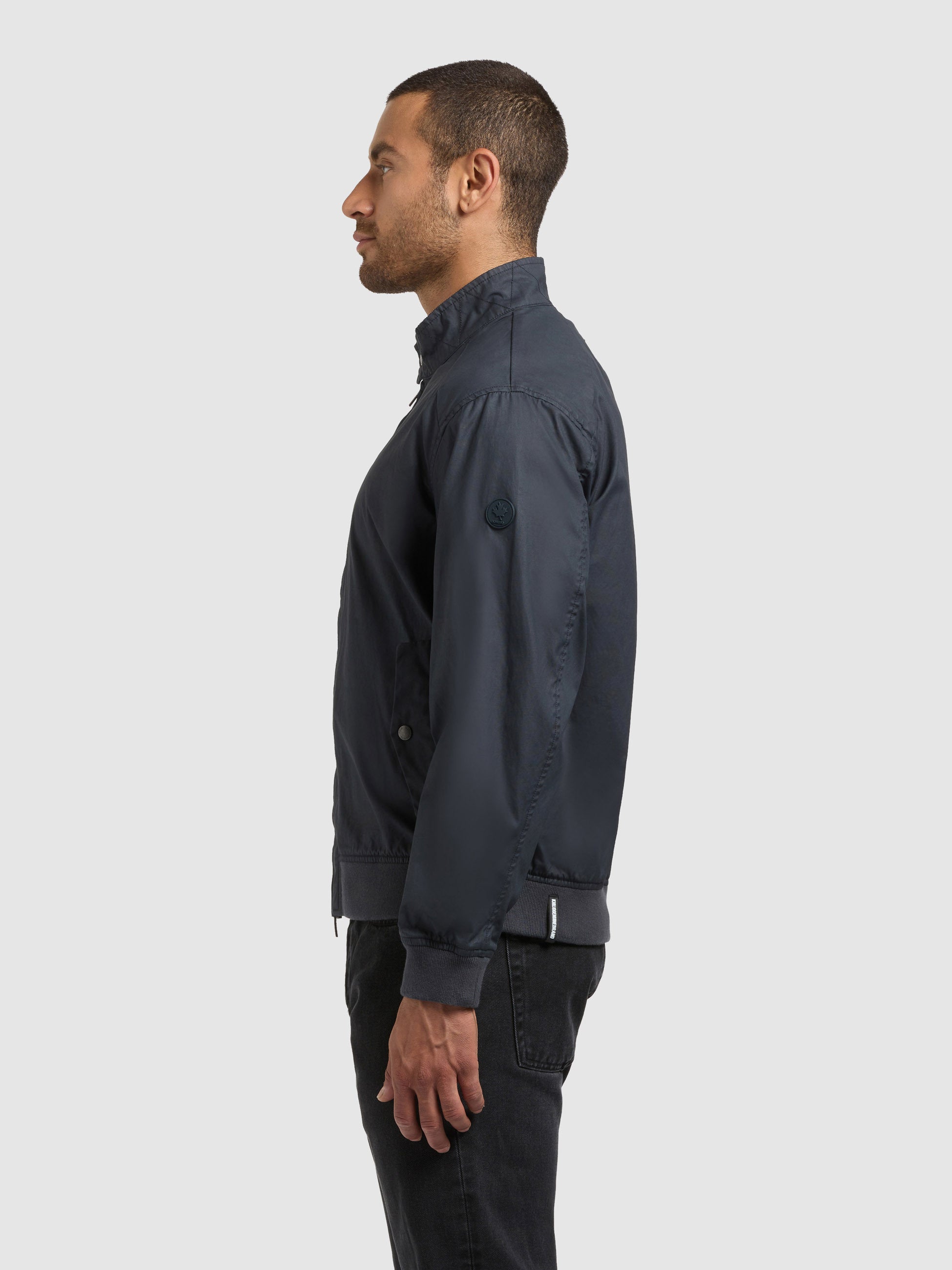 khujo-blousonjacke-nabo-oxford-blue-gewachste-baumwolljacke-mit-cordkragen image 5
