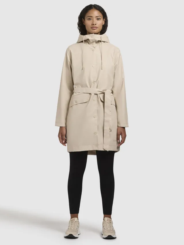 khujo-quinn-coat-regenmantel-f-r-damen-in-beige image 1