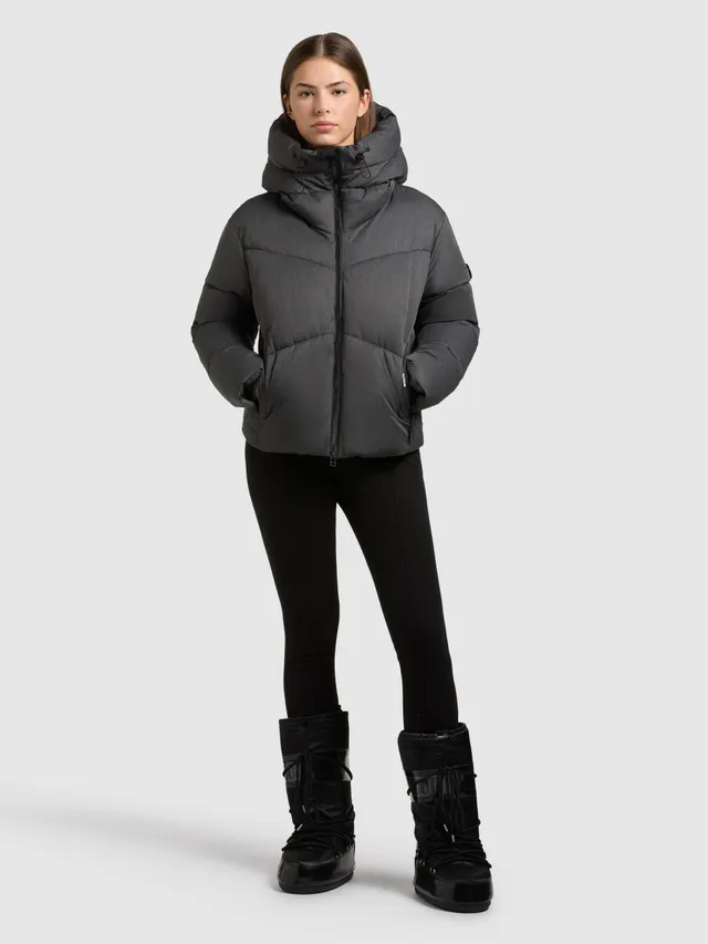 khujo-jacke-milly-dark-melange-gray-damen-steppjacke image 1