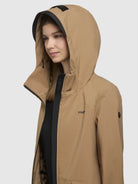 khujo-femke-damen-mantel-sand-regenmantel-slim-fit-mit-kapuze image 7