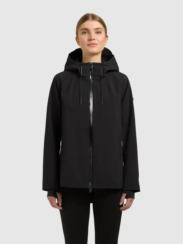 khujo-jacke-wrem-black-damen-kapuzenjacke-wasserabweisend image 1