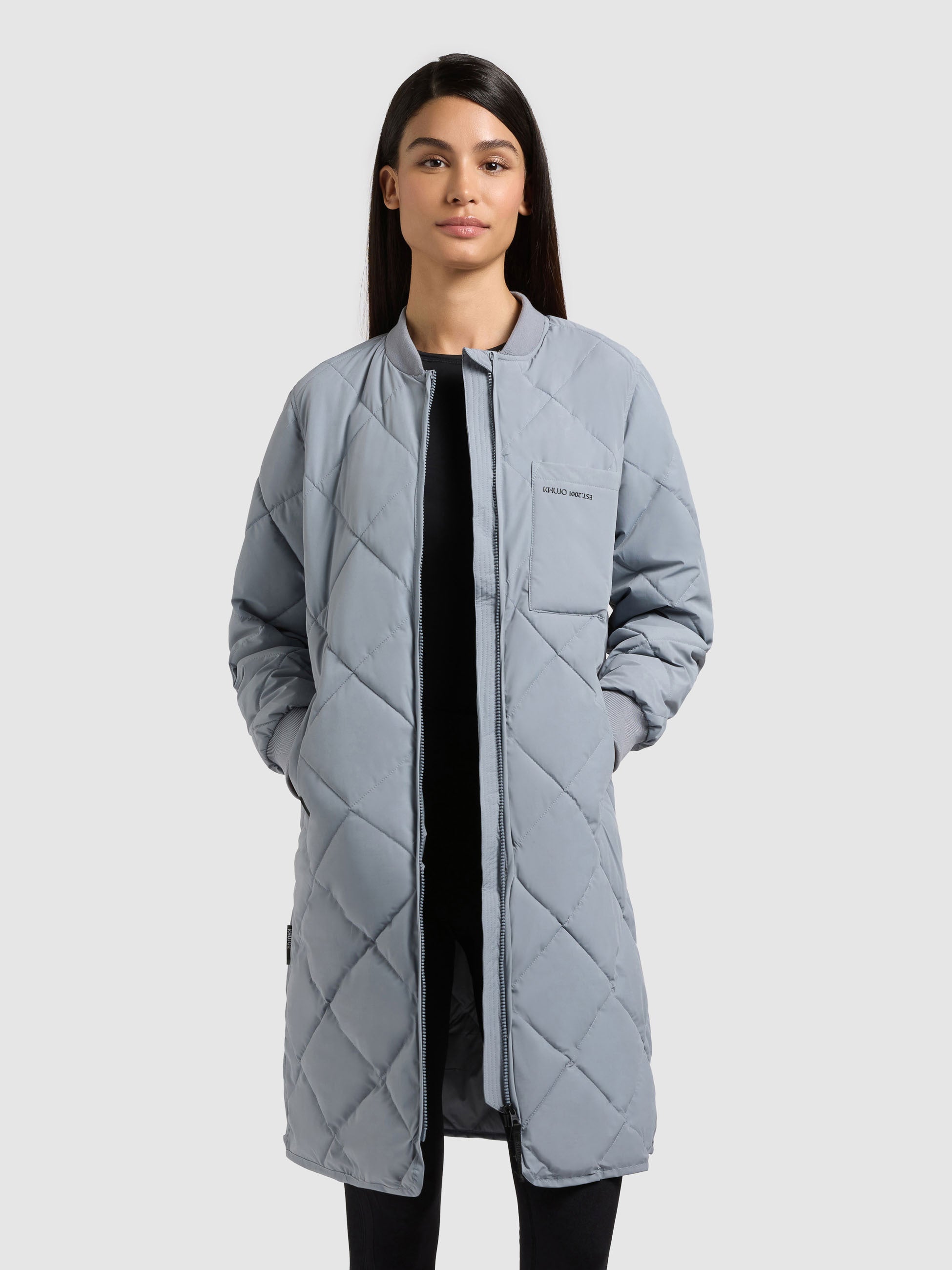 khujo-mantel-ymal2-misty-blue-leichter-stepp-kurzmantel-regular-fit image 1