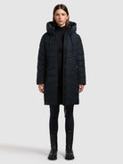 khujo-vare-damen-coat-port-blue-wattierter-kurz-steppmantel image 2