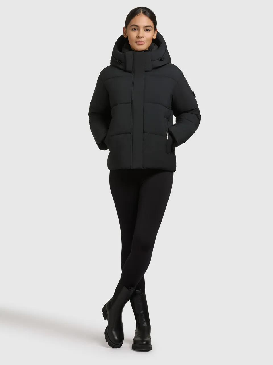 khujo-jacke-devina2-matt-damen-steppjacke-winterjacke-in-obrage-gray image 1