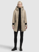 khujo-coat-jerry-neo-sand-kurzer-damen-steppmantel-mit-kapuze image 2