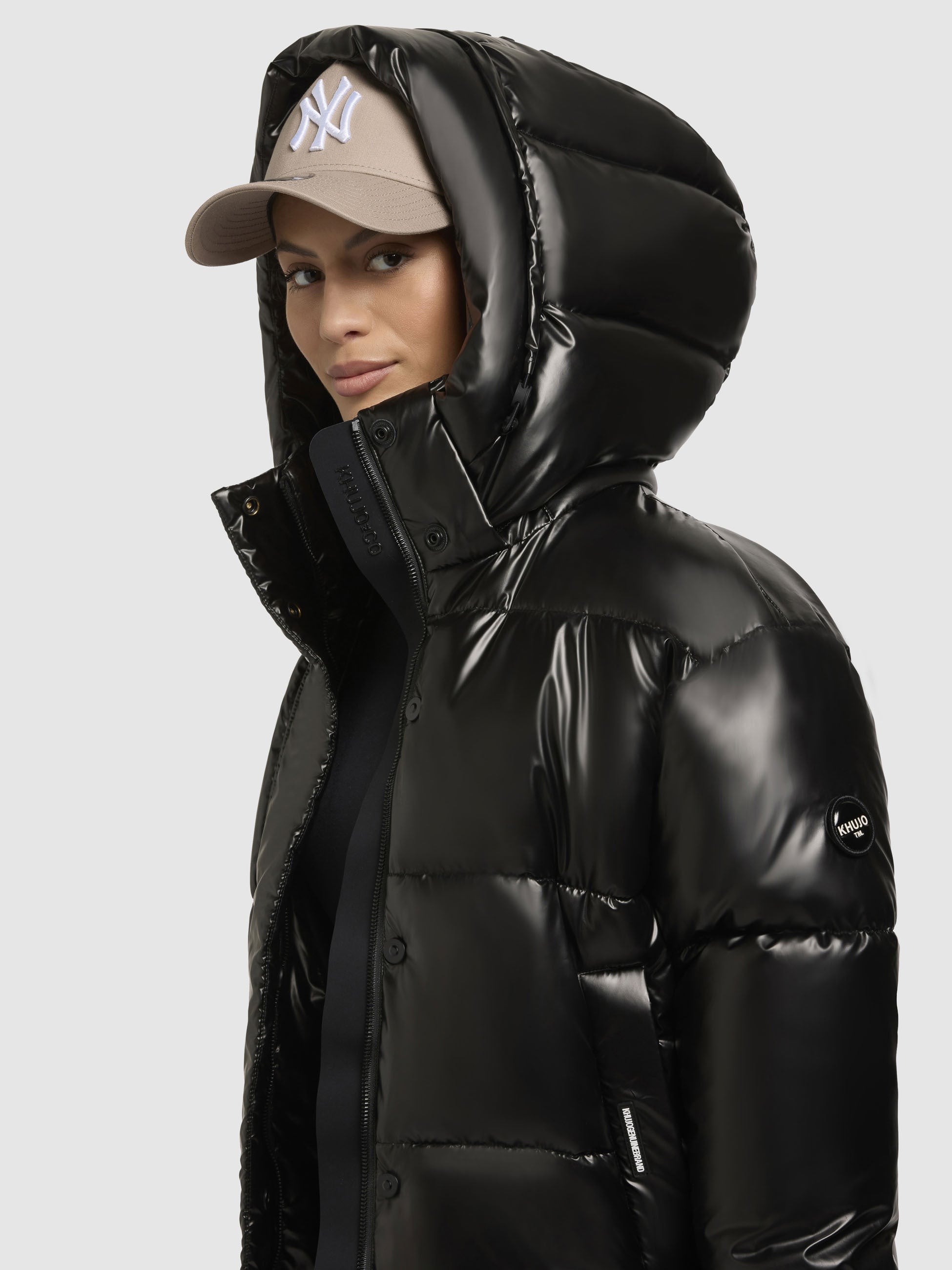 khujo-jacke-devina-shiny-dunkelgrau-damen-steppjacke image 7