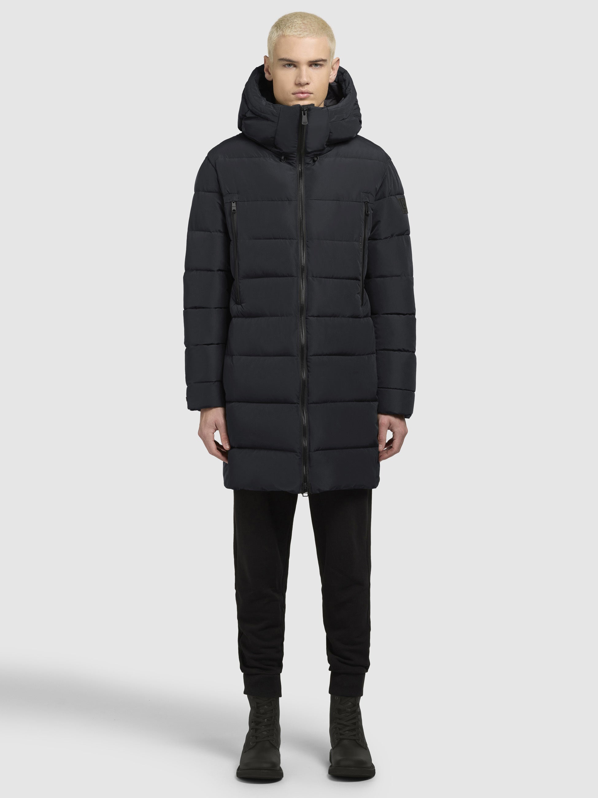 khujo-coat-unker-damen-gesteppter-parka-mantel-in-dark-blue image 1