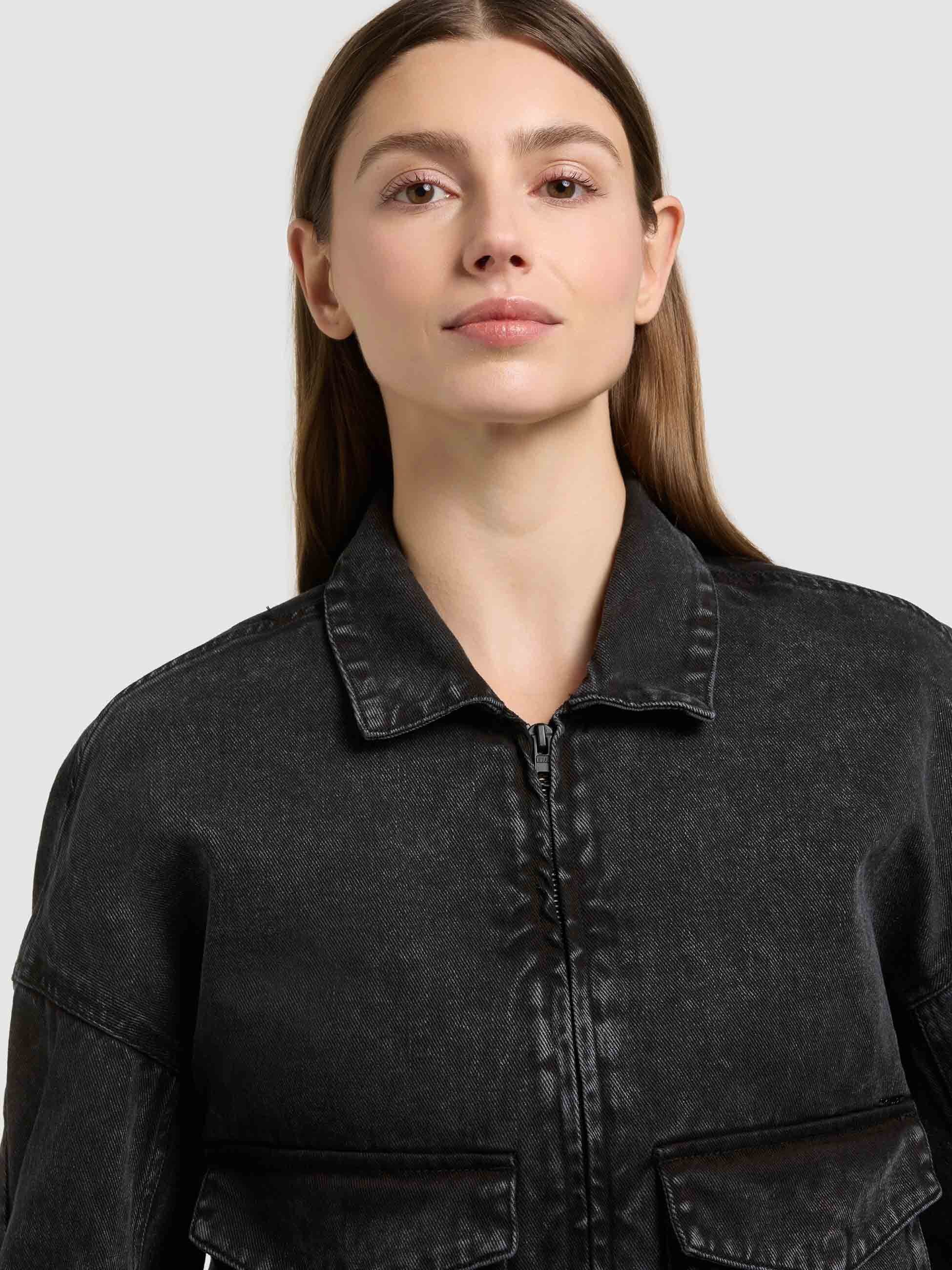 khujo-jacke-nelina-black-damen-jeansjacke-aus-baumwoll-denim image 7