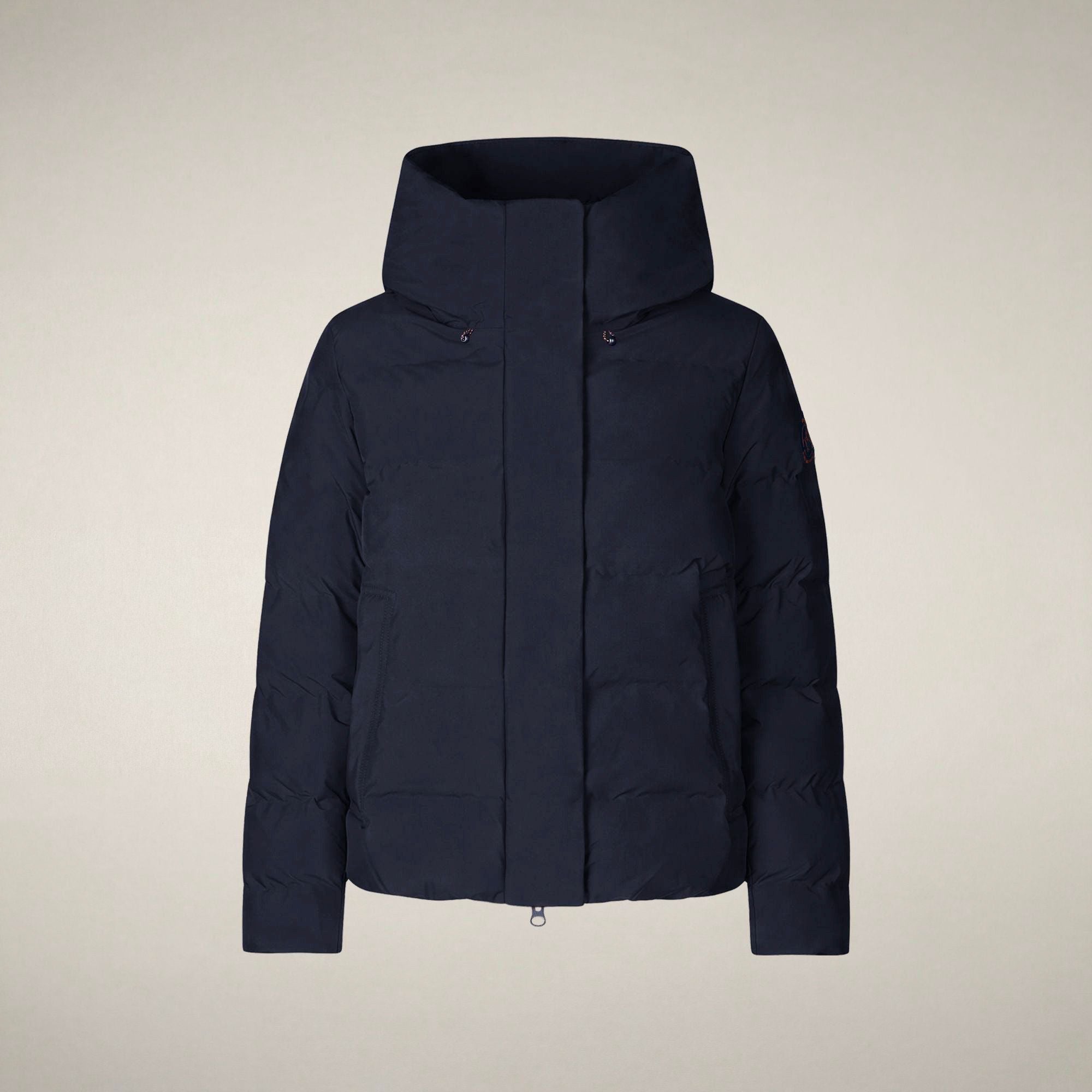 save-the-duck-arena-damen-parka-blau-schwarz-kurz image 3